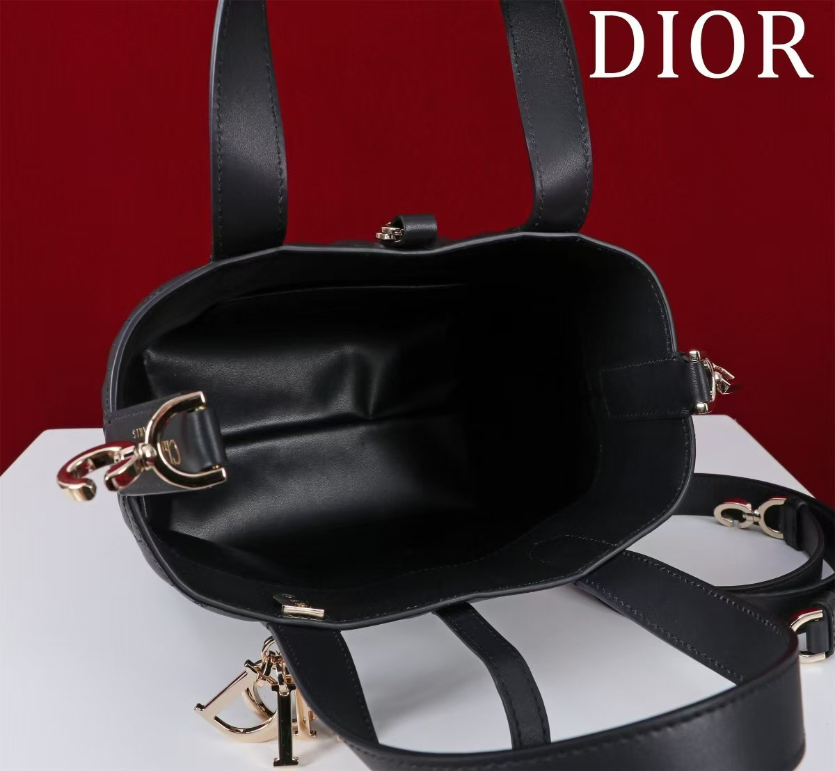 D*or small D*or toujours vertical tote bag 18.5 x 18.5 x 12 cm
