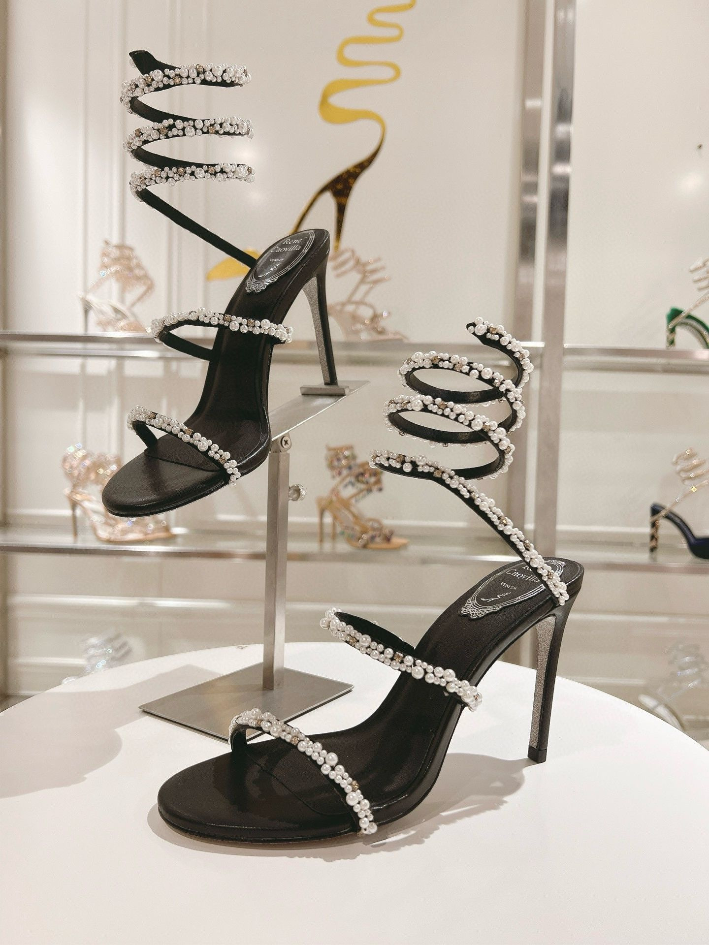 UA RENÉ CAOVILLA CHANDELIER SANDAL 95mm