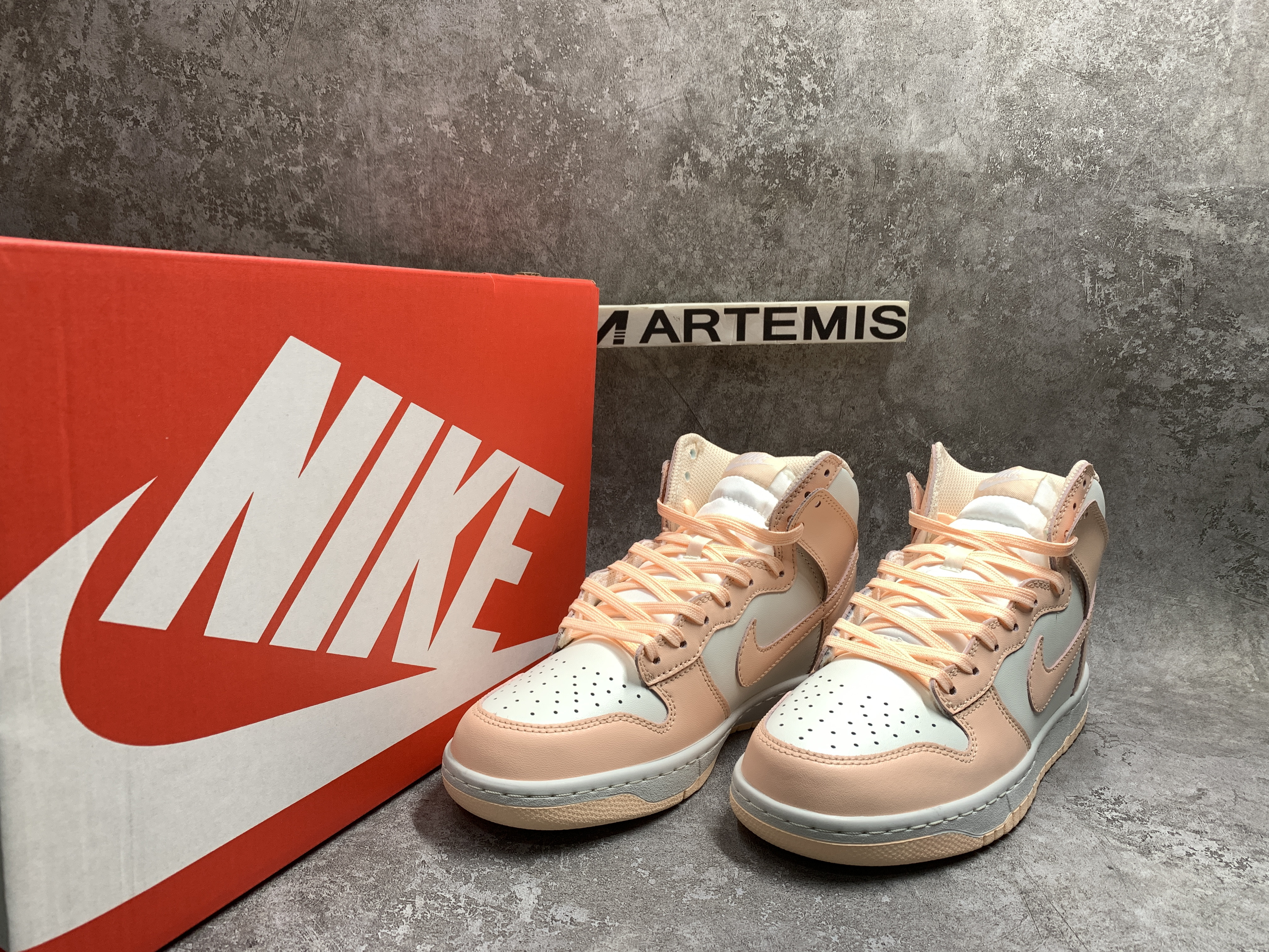 Nike Dunk High Sail Crimson Tint