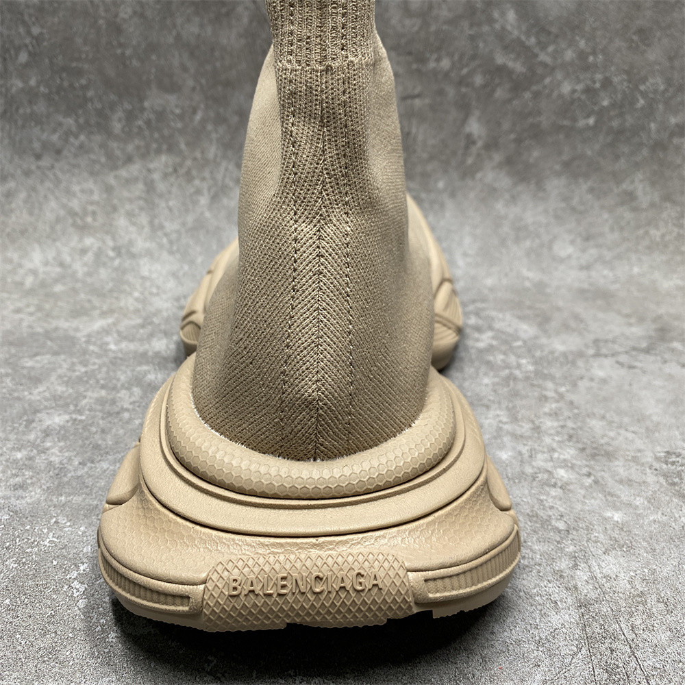 Balenciga 3XL Beige Sock Sneaker