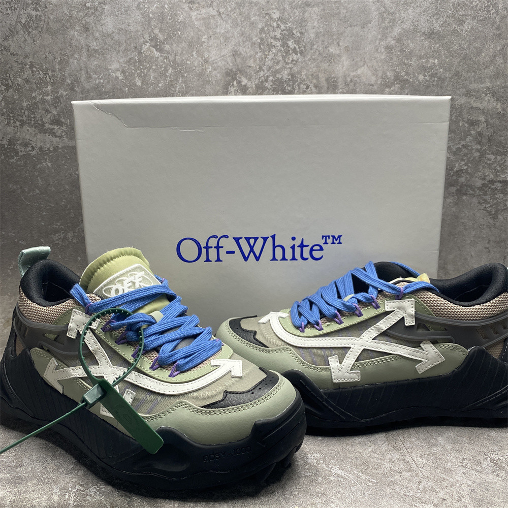 OFF-WHITE ODSY-1000 GREEN WHITE