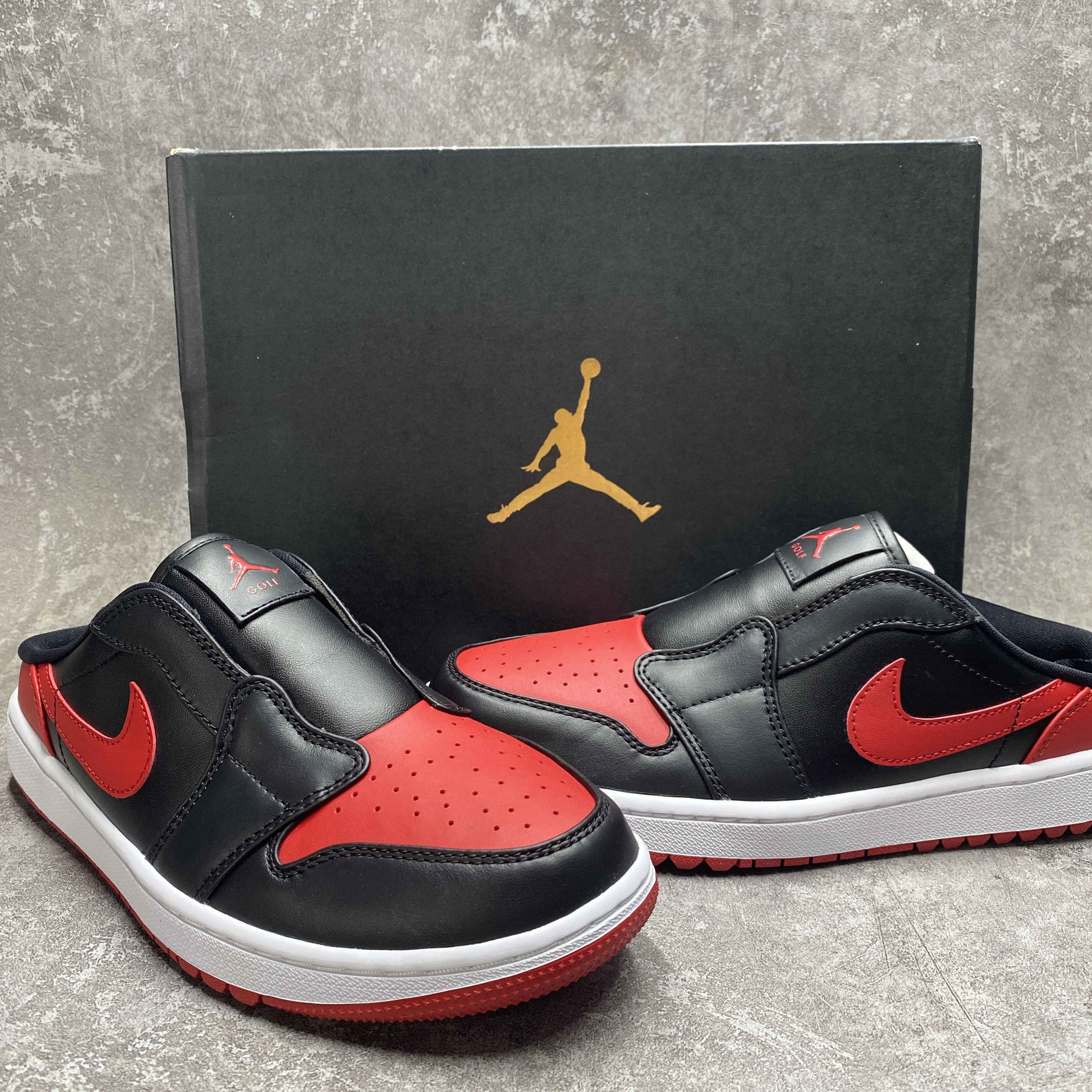 UA Jordan 1 Mule Golf Bred
