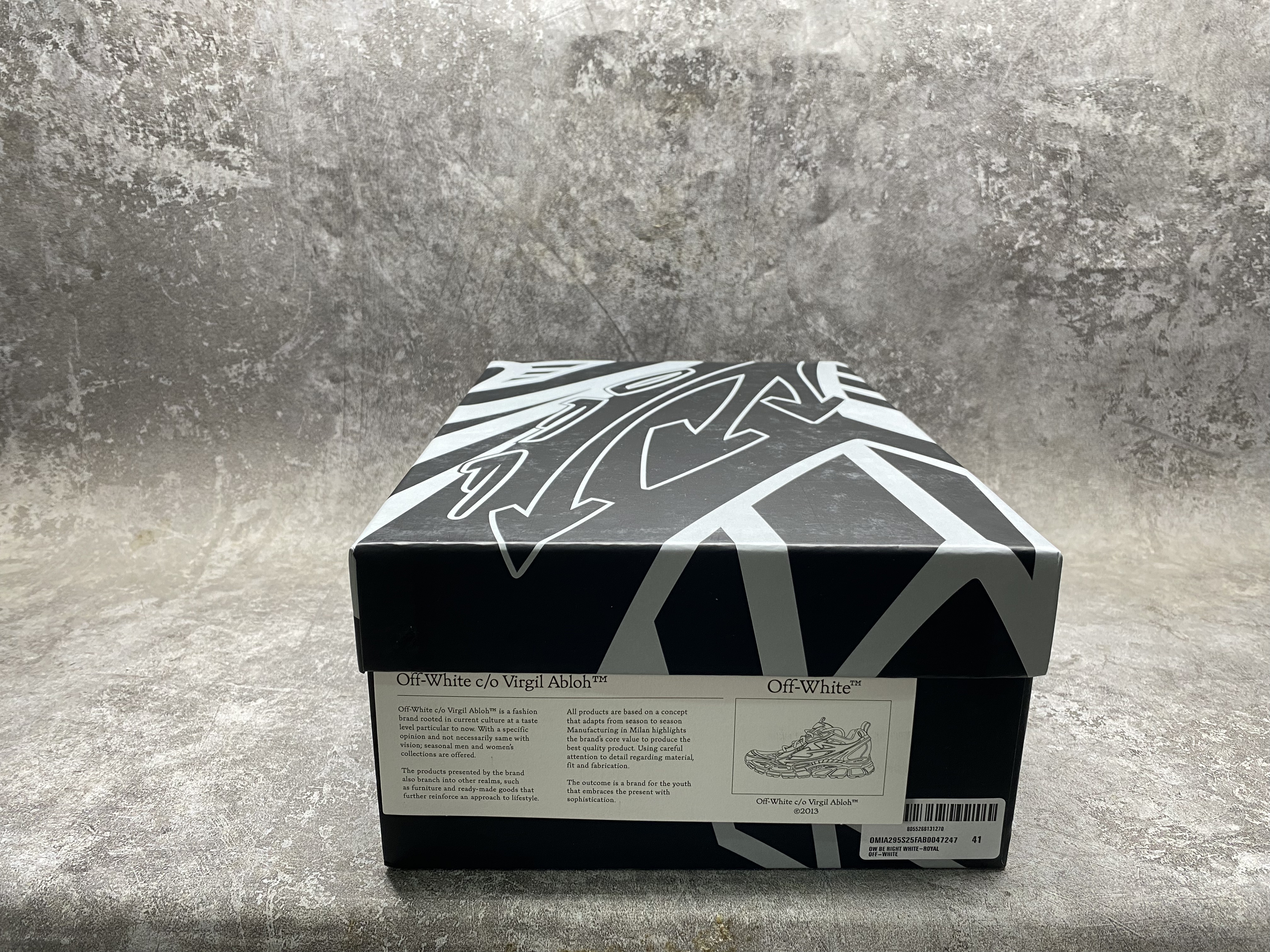 UA Off-White "BE RIGHT BACK"