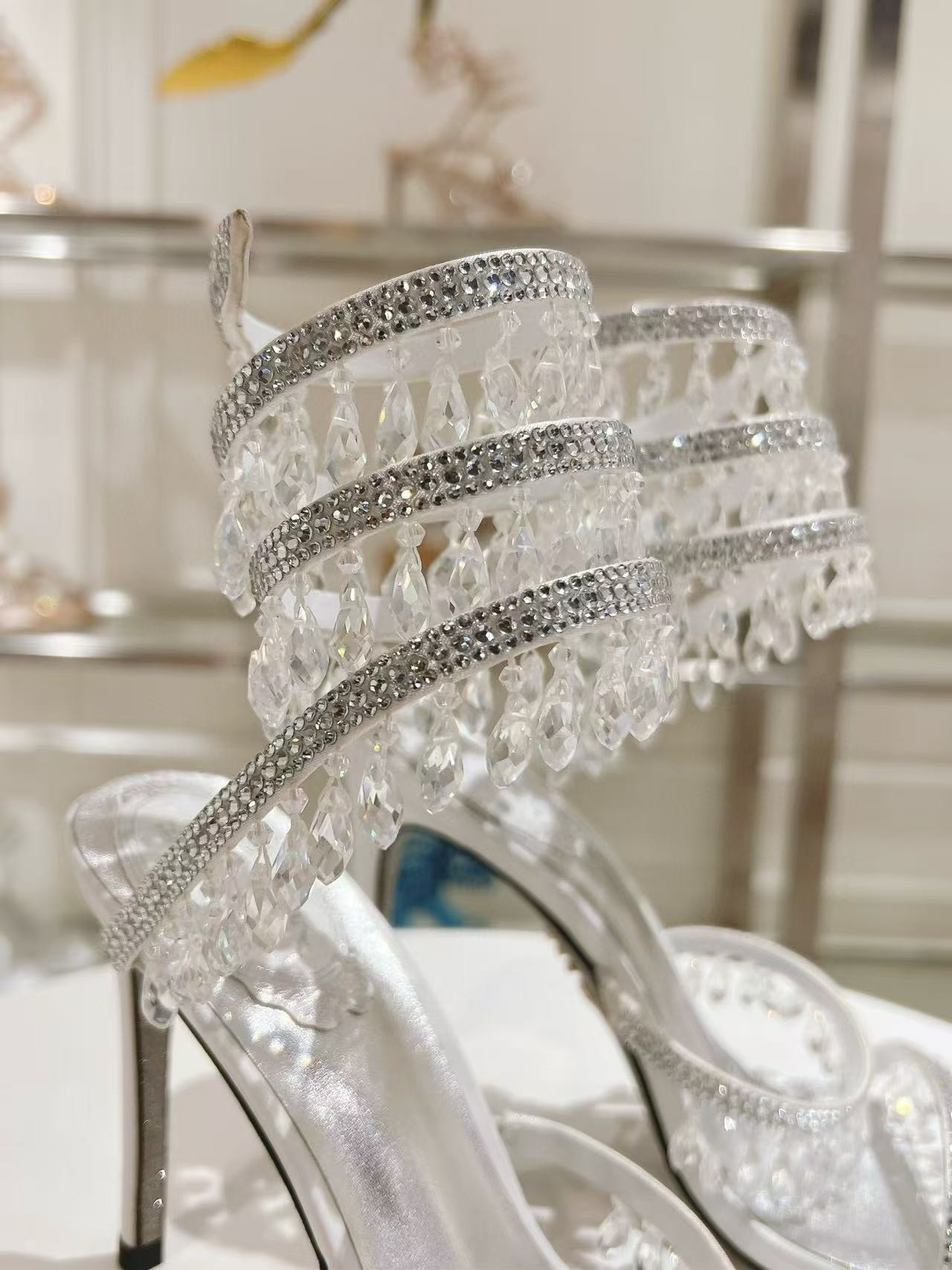 UA RENÉ CAOVILLA CHANDELIER SANDAL 95mm