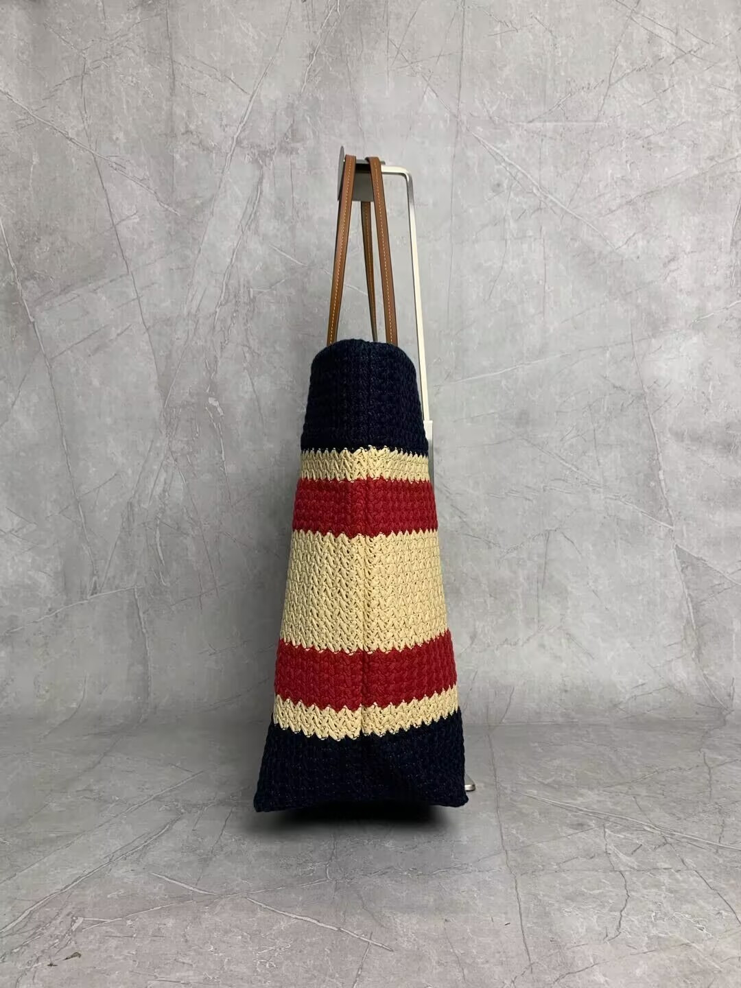 M1v M1v raffia-effect woven tote bag 40x34x16cm
