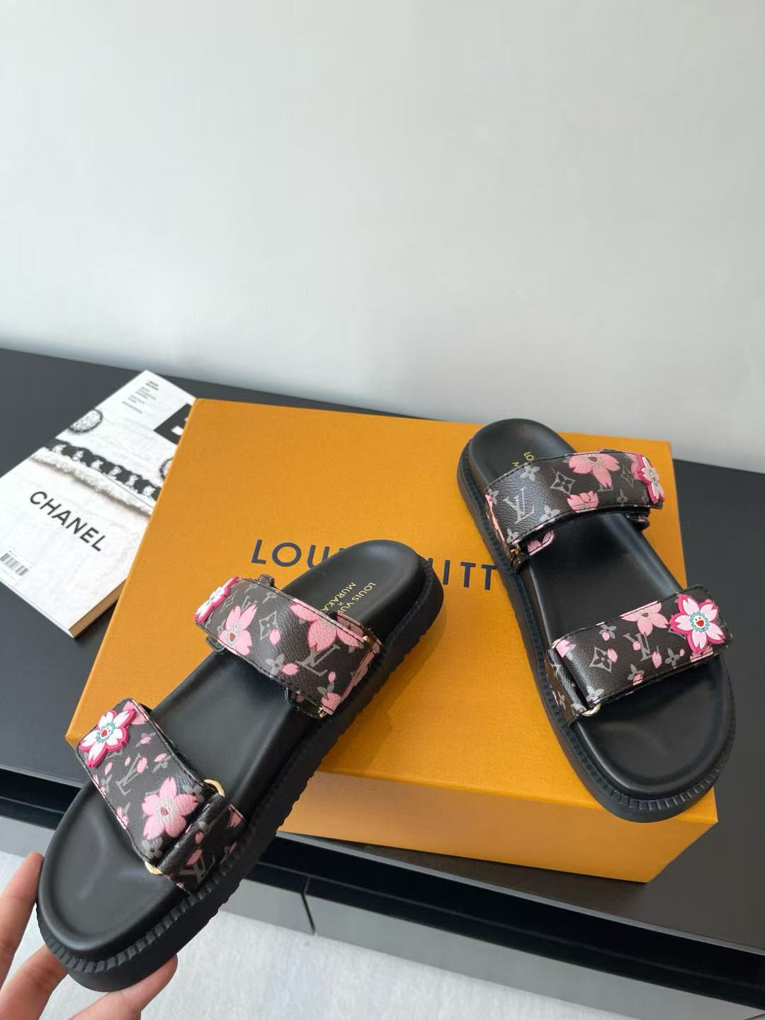UA LV x TM LV Sunset Flat Comfort Mule