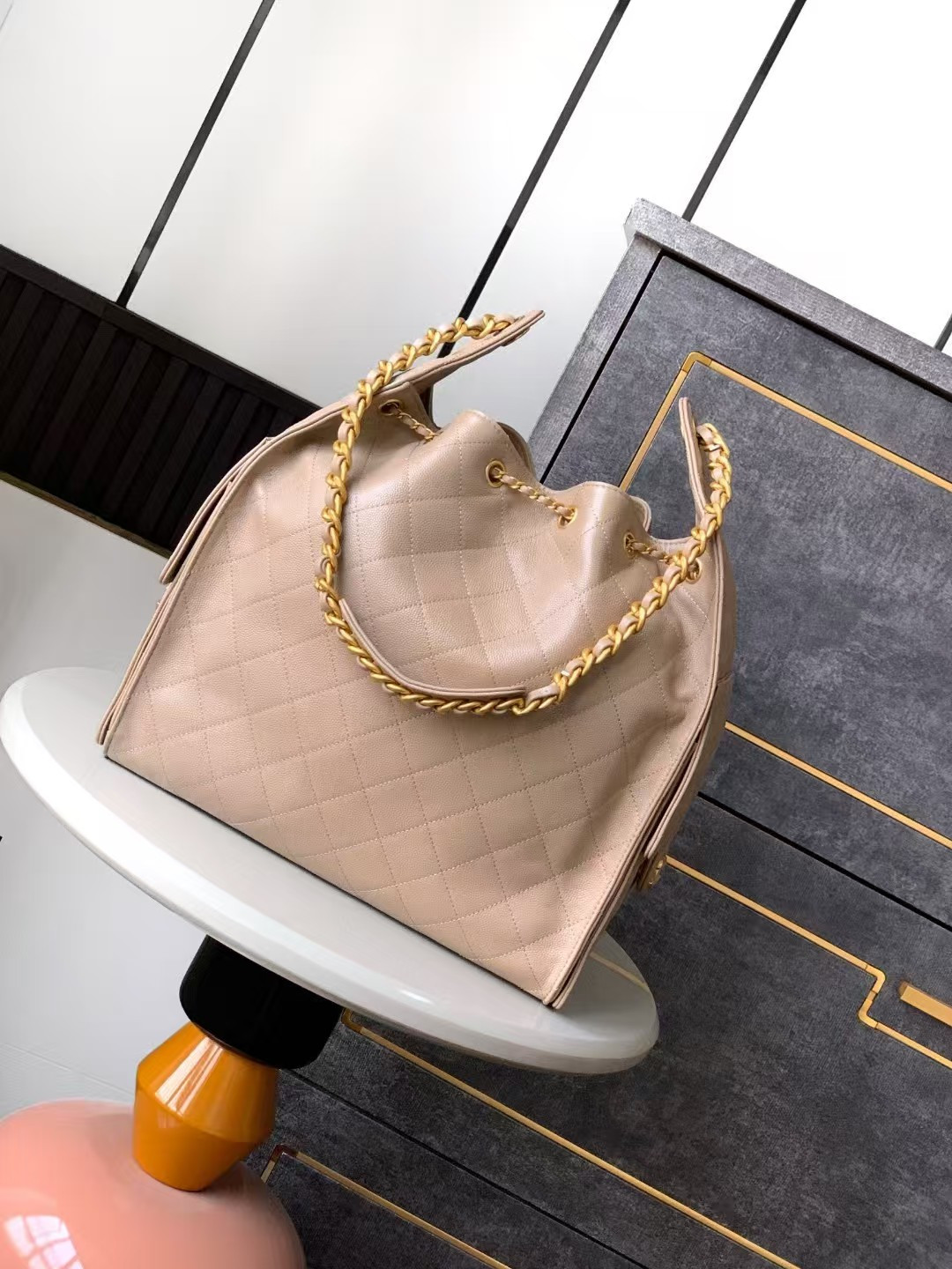 Ch*el 25c bucket bag 40x30x15cm