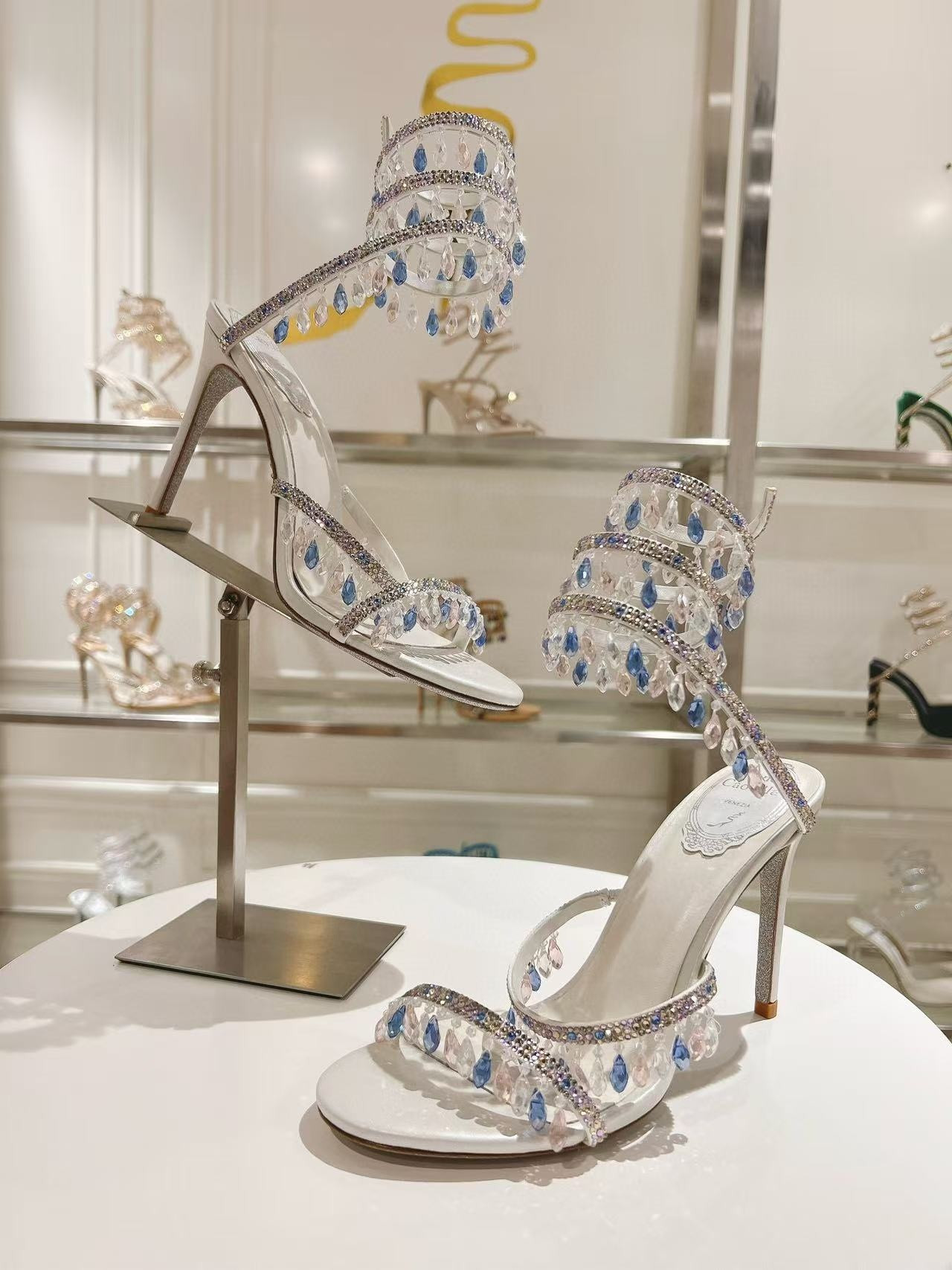 UA RENÉ CAOVILLA CHANDELIER SANDAL 95mm