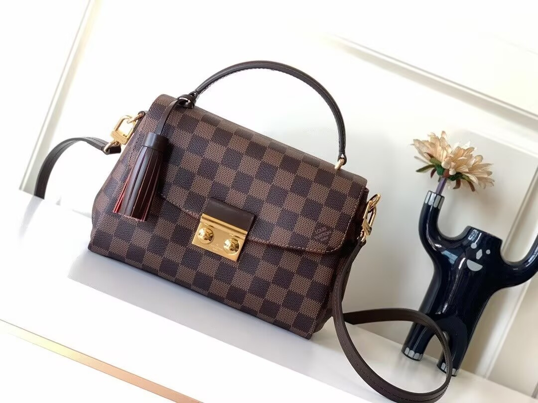LV Damier Ebene Croisette Bag N53000 24.5x24.2x9cm