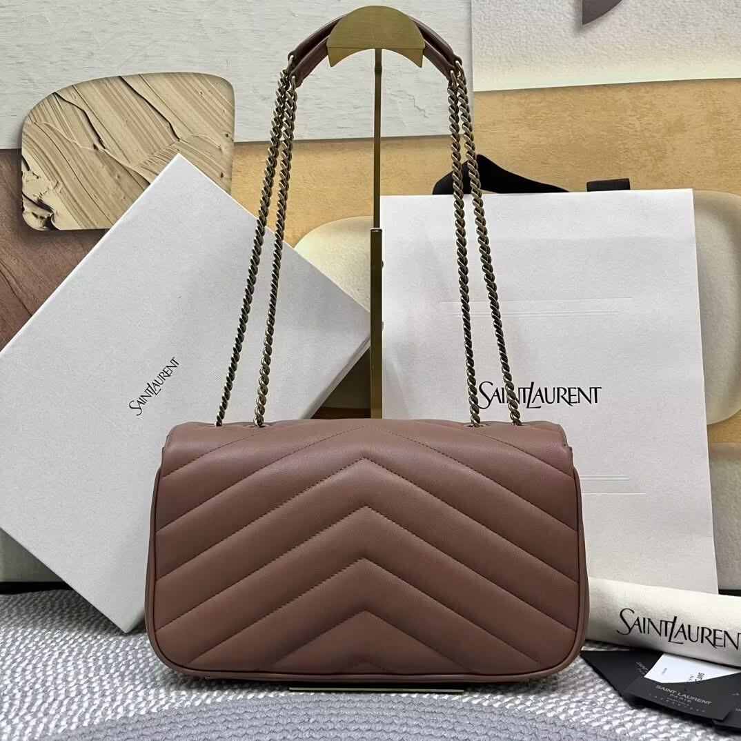 Y*L loulou medium in matelassÉ lambskin 29x17x8cm