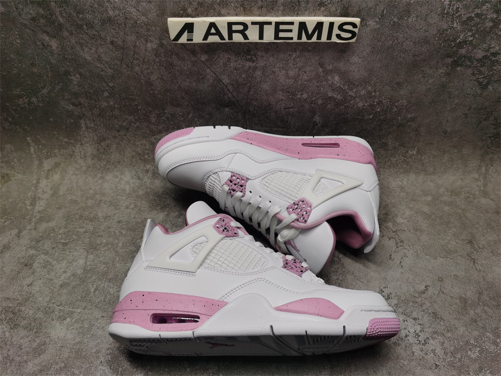 UA Air Jordan 4 Retro White Pink