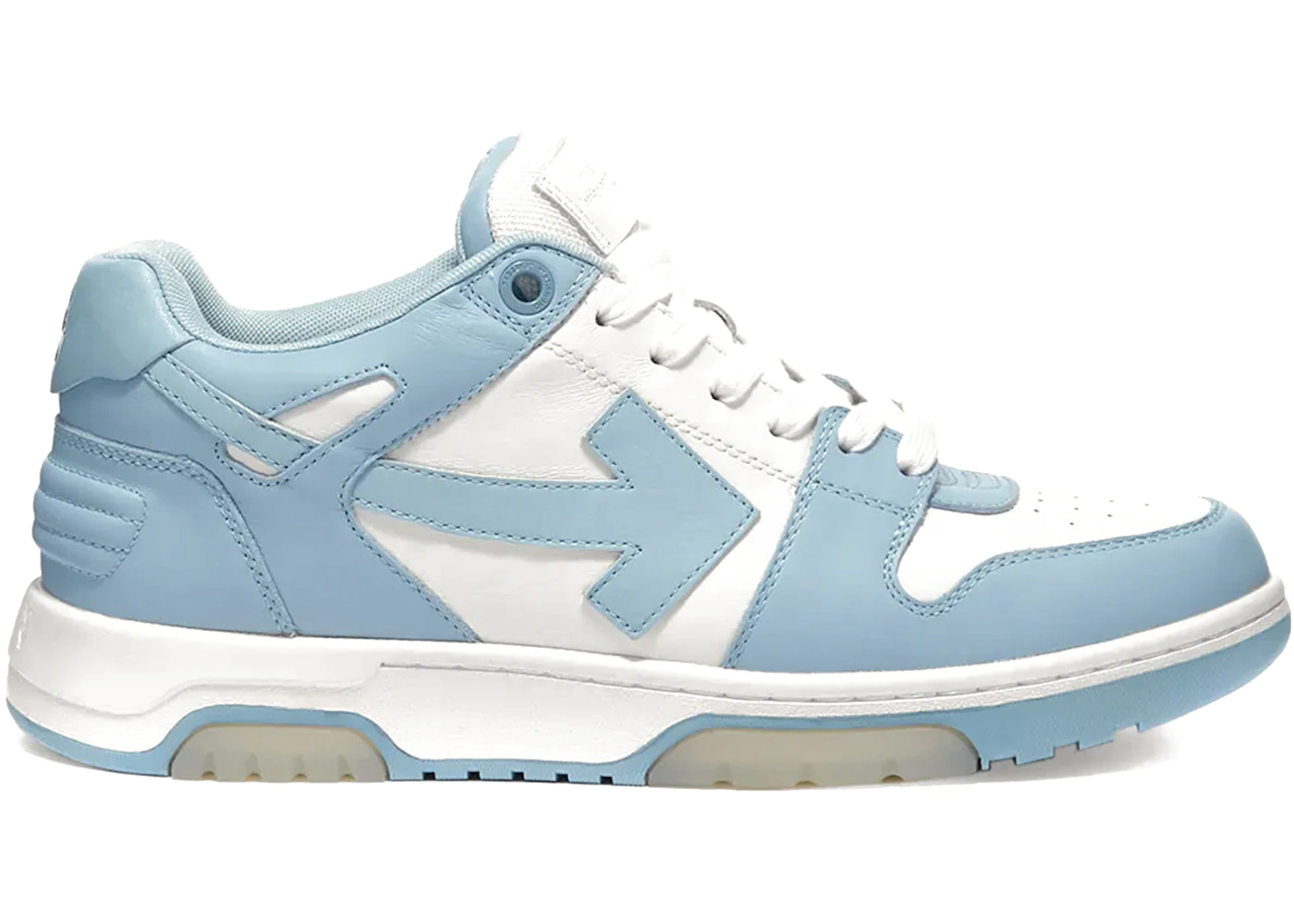 OFF-WHITE OOO Low Out Of Office Calf Leather White Light Blue