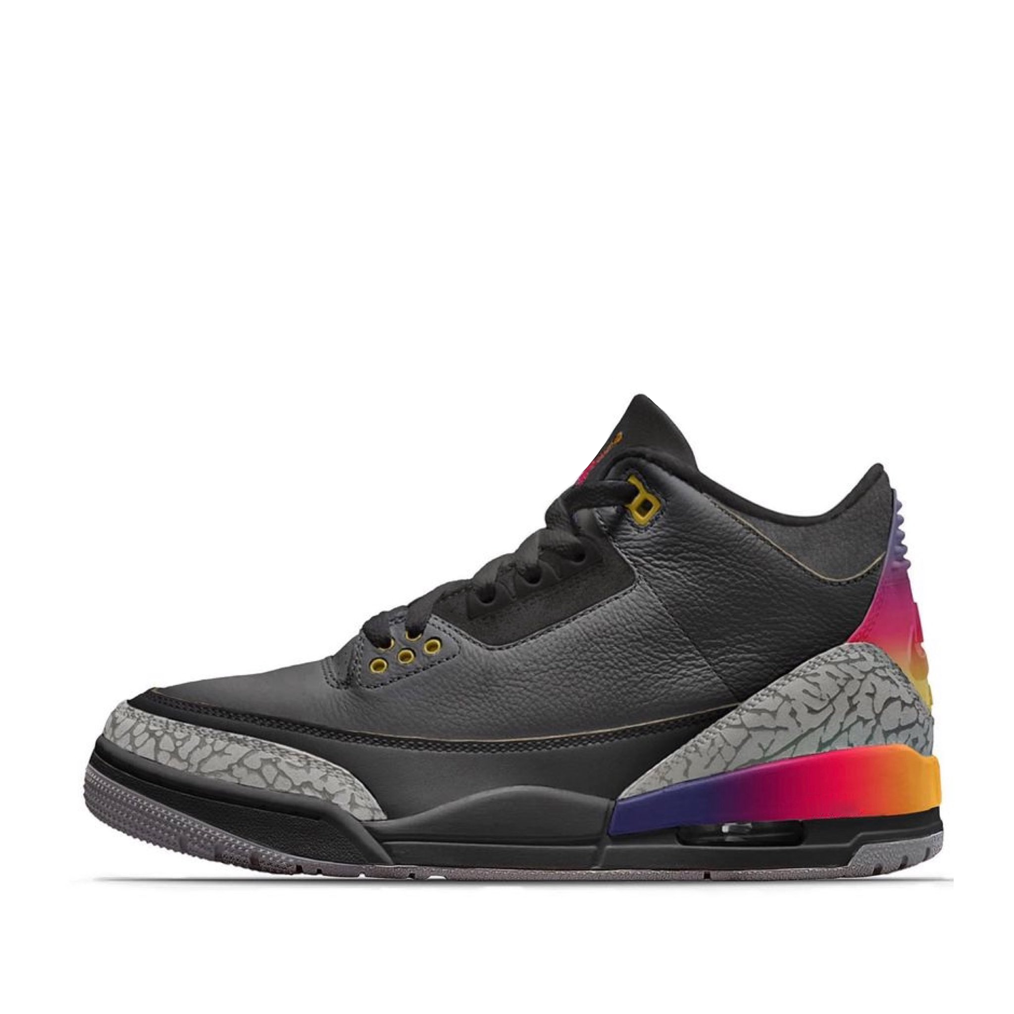 J Balvin x Nike Air Jordan 3 "Medellin Sunset" in a Black