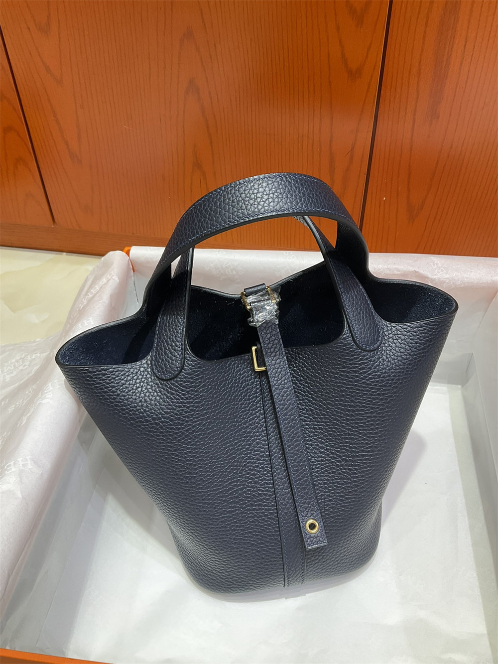 H**me5 picotin 18cm midnight blue without original box