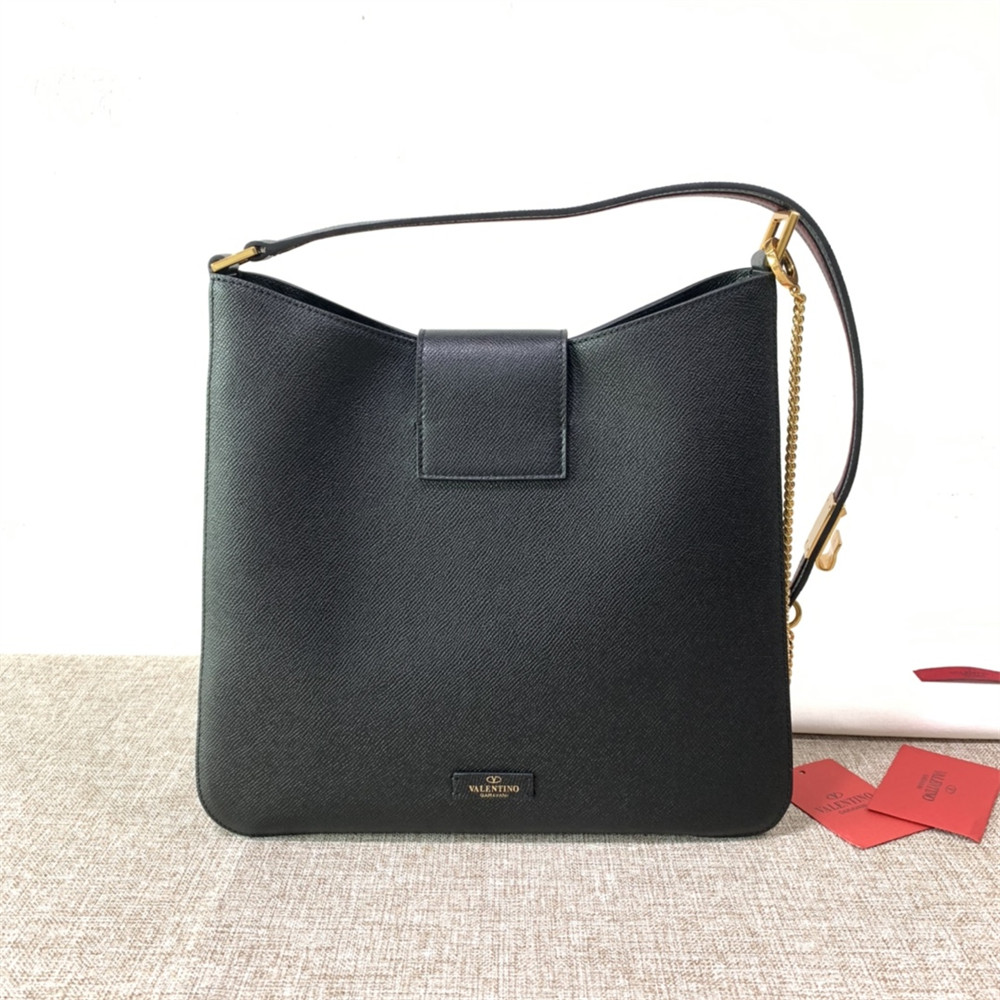 Va1e*ntin0 garavani vsling hobo bag black