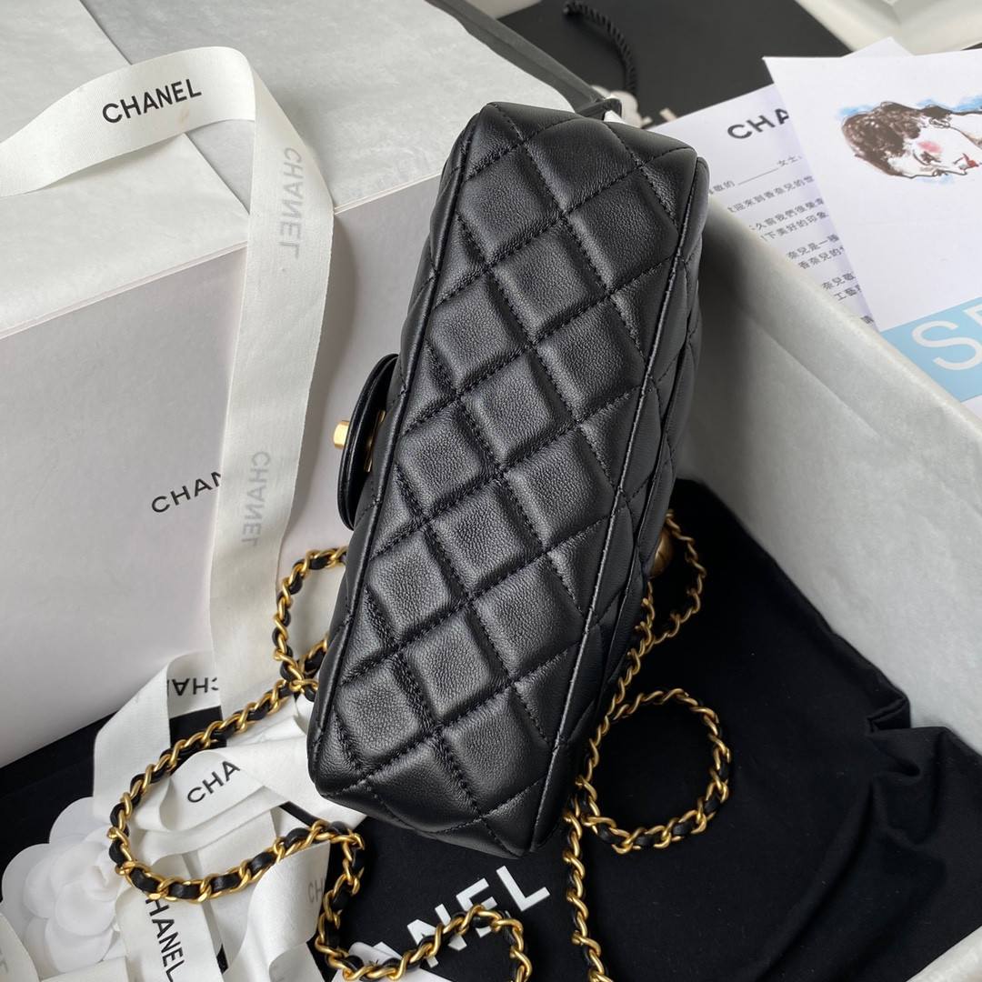 Ch*el mini flap bag 4.7 × 7.8 × 2.3 in