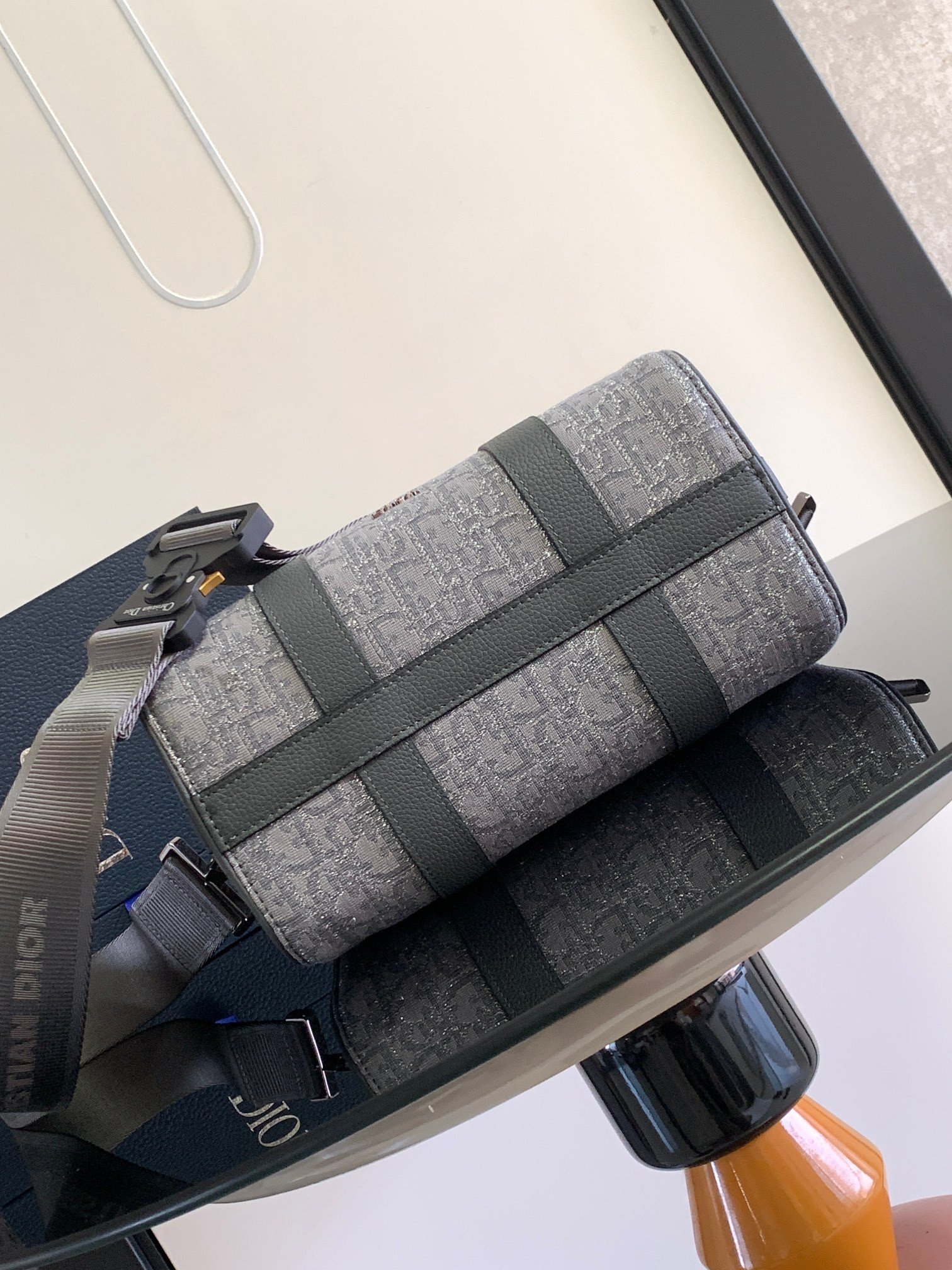 D*or lingot bag gray 26 x 16 x 14.5 cm