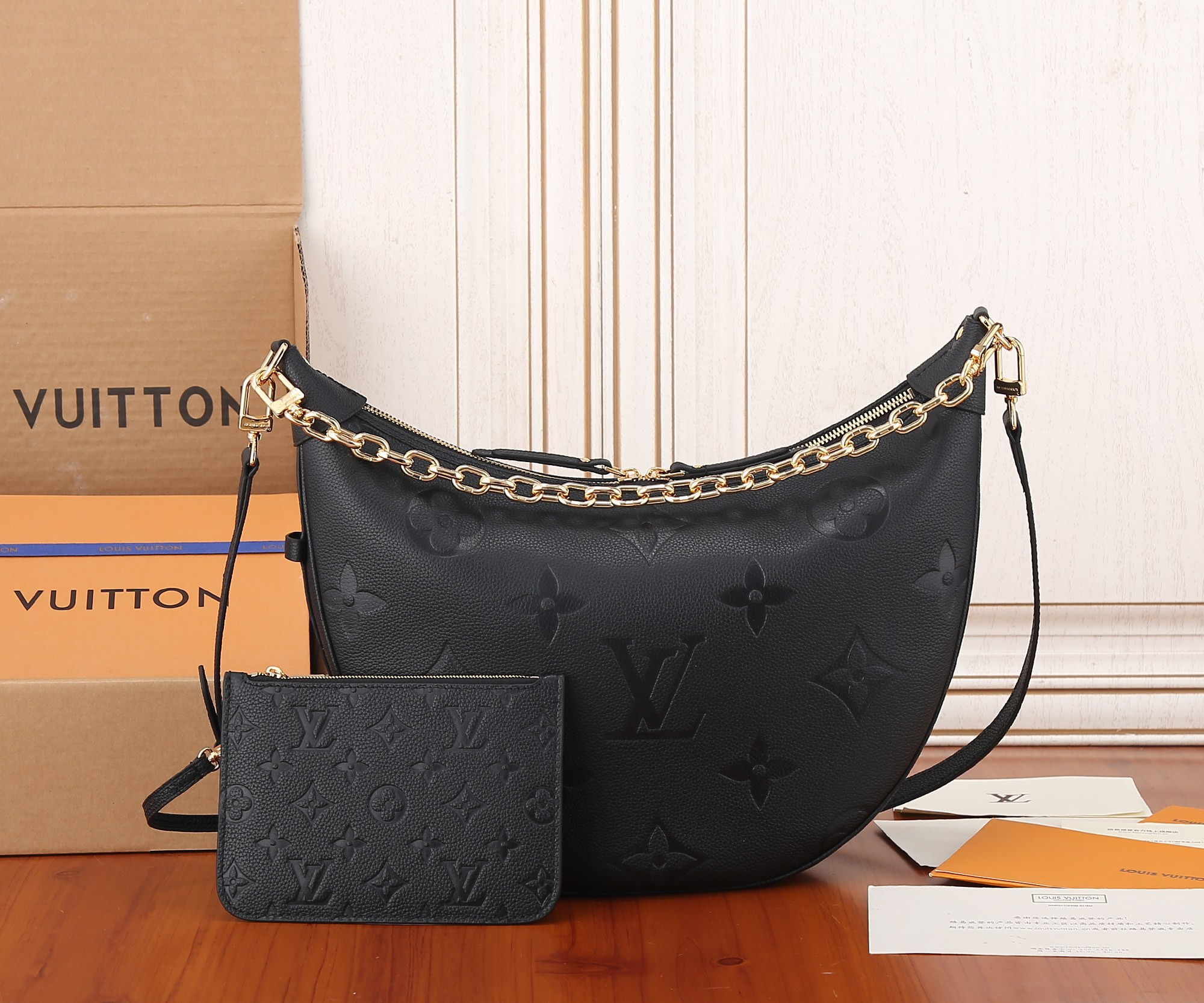 LV Loop Hobo M46725 15 x 10.2 x 3.9 inches