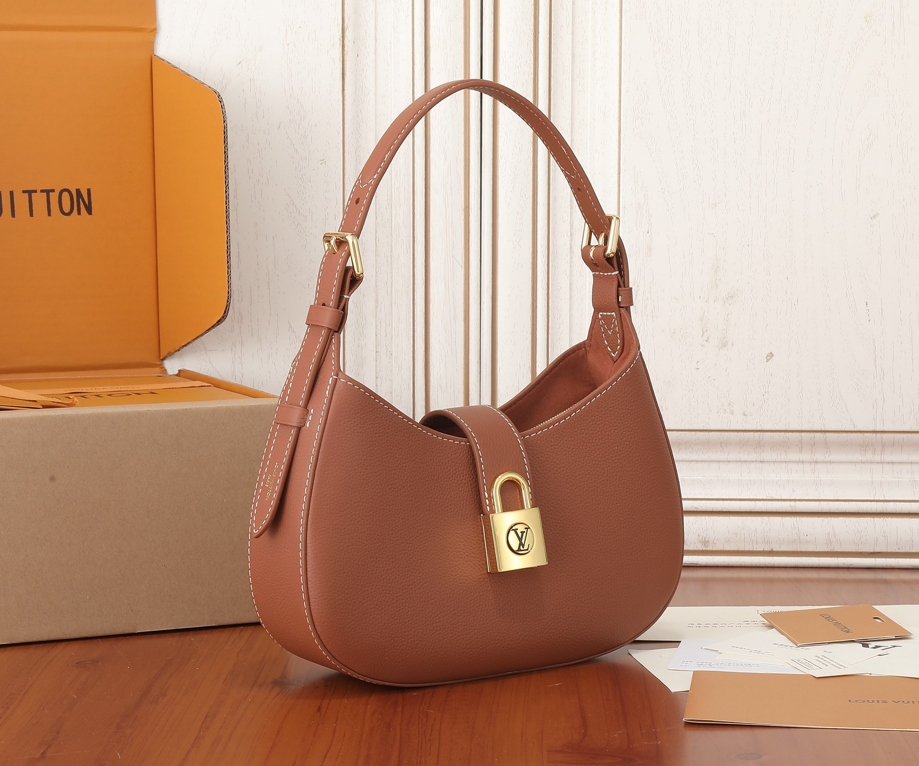 LV Low Key Shoulder Bag M24885 10.2 x 7.1 x 2.8 inches