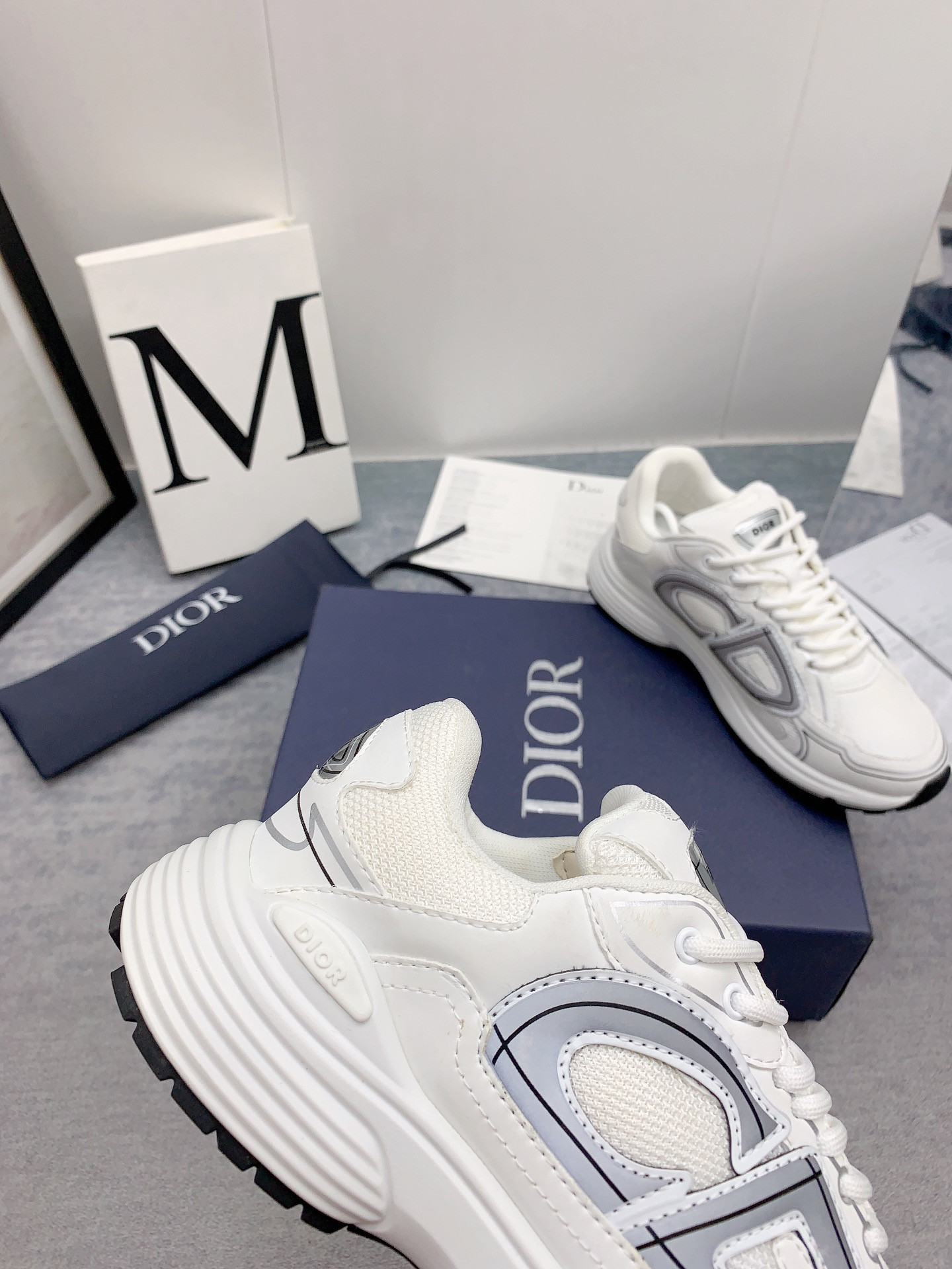 ua D*or b30 sneaker white mesh and technical fabric