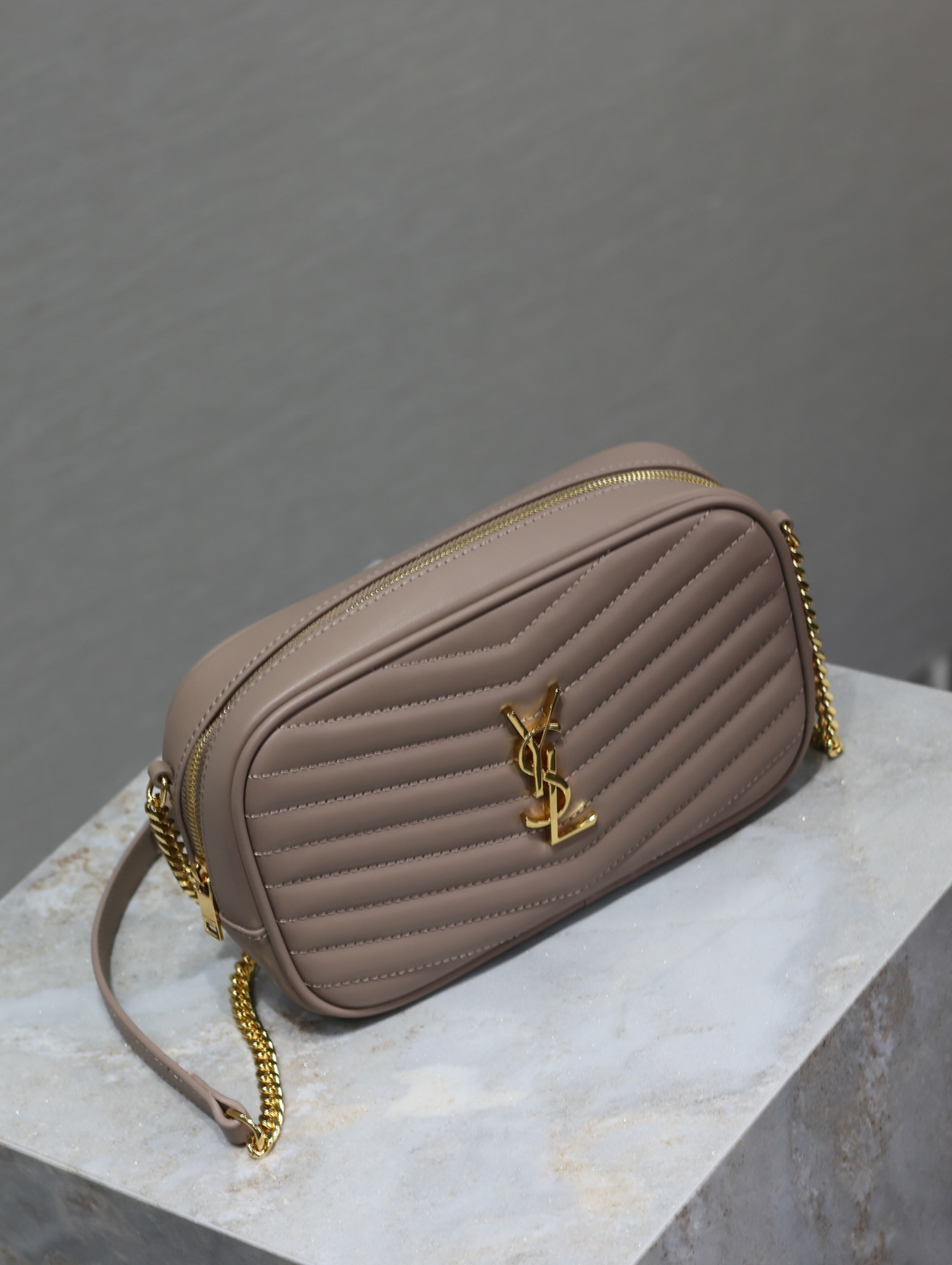 Y*L mini lou in quilted leather 7.5 x 4.1 x 2 inches