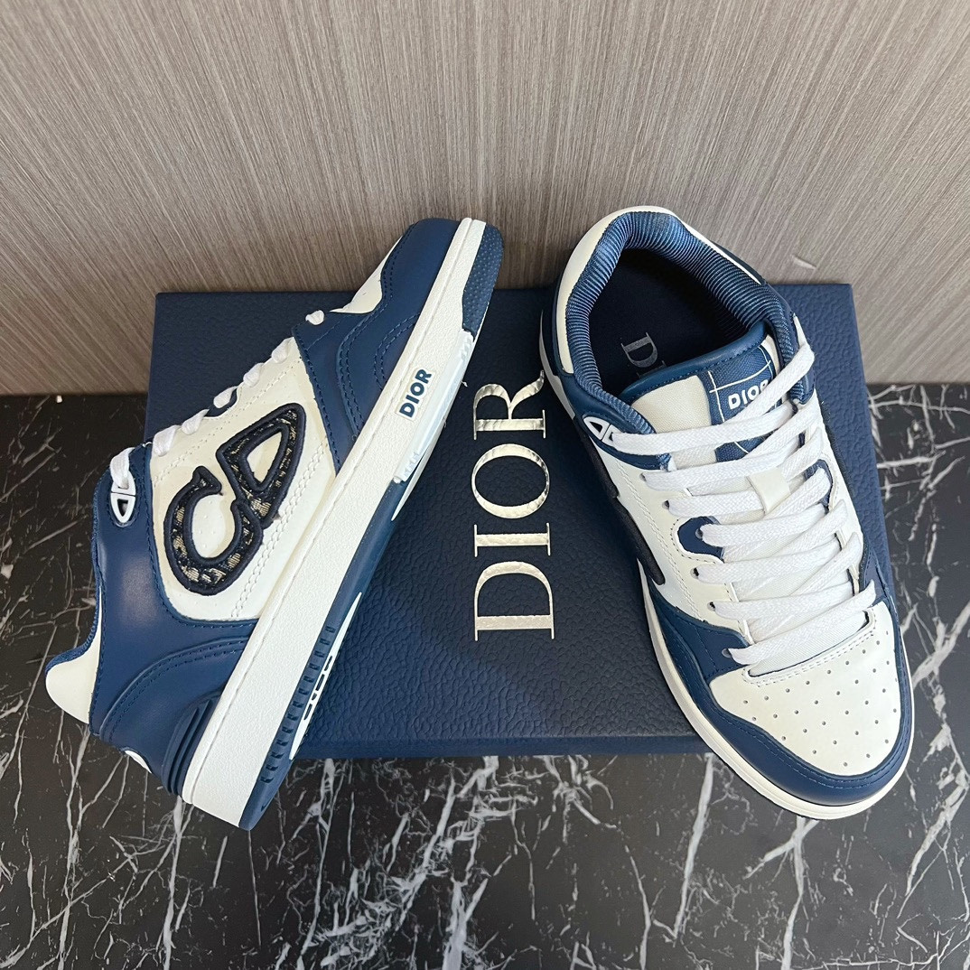 ua D*or b57 low-top sneaker navy blue and white