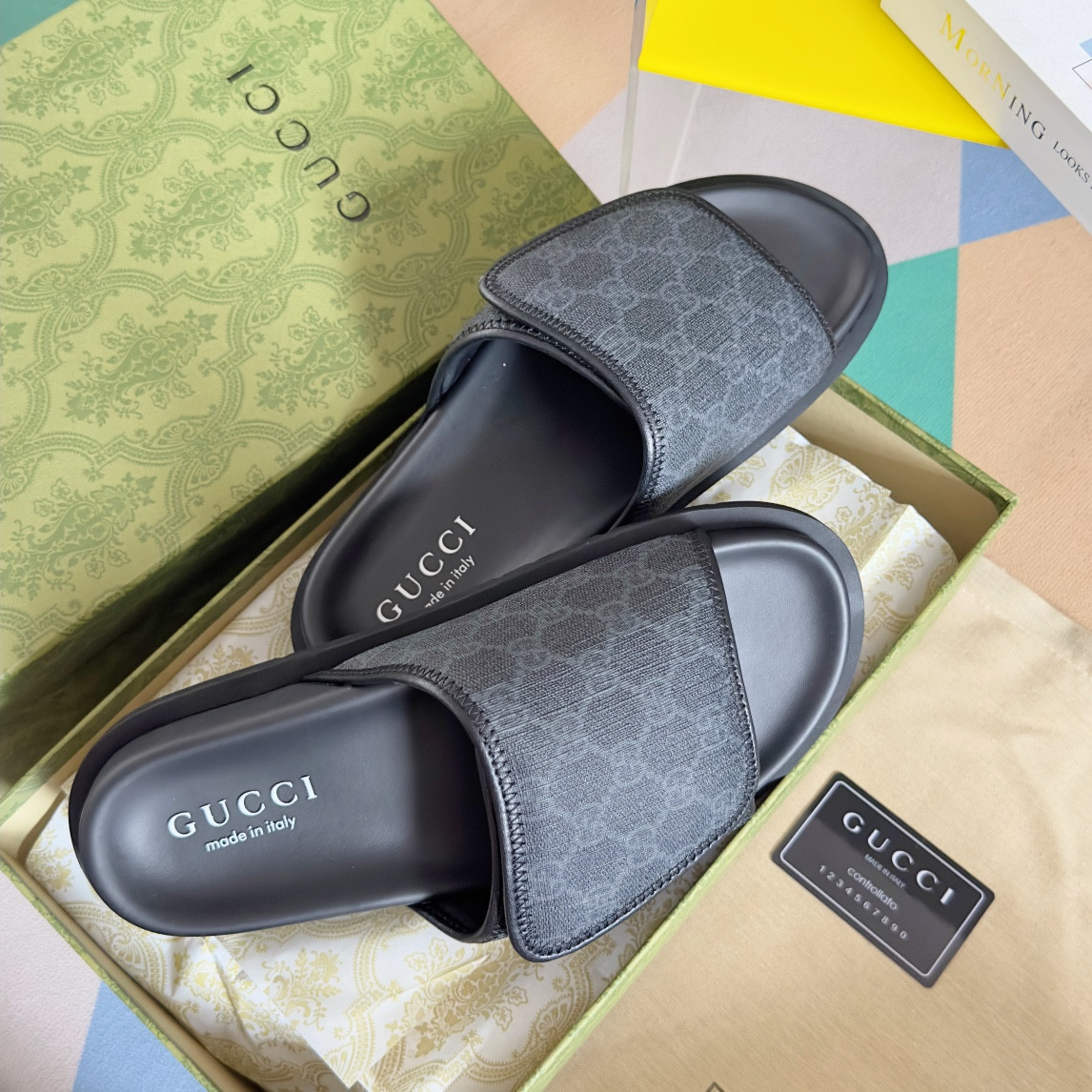 ua G*u*i gg slide sandal