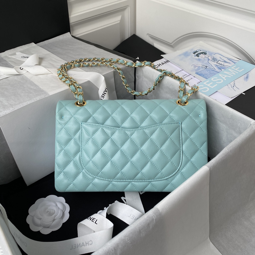 Ch*el classic flap bag 15.5×25.5×6.5cm