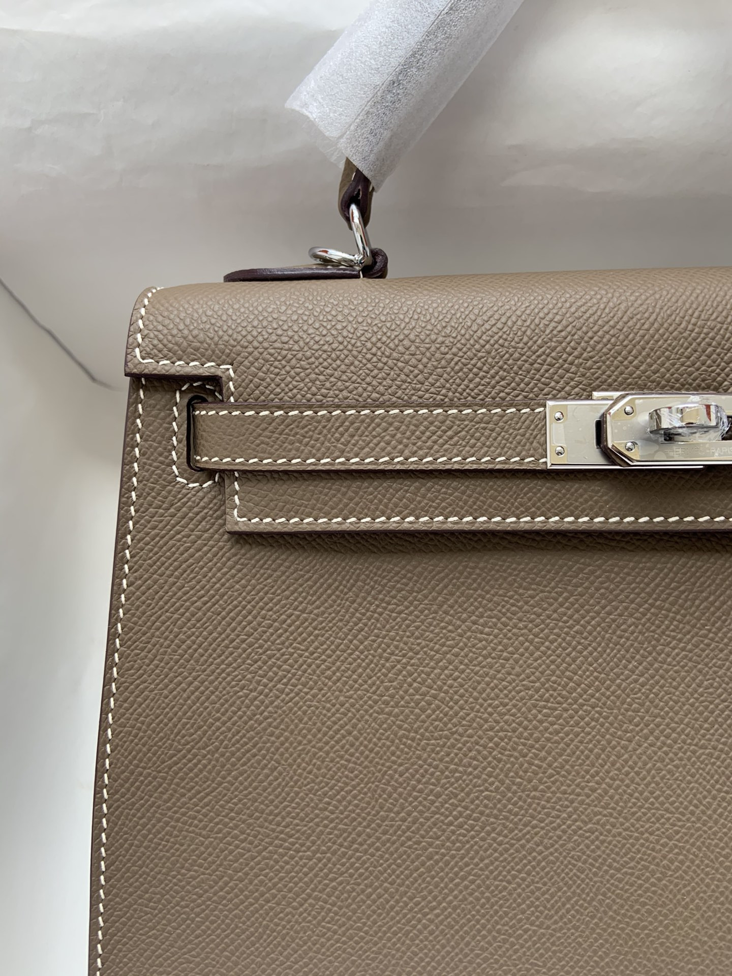 H**mes Kelly Silver-tone Hardware 25 28