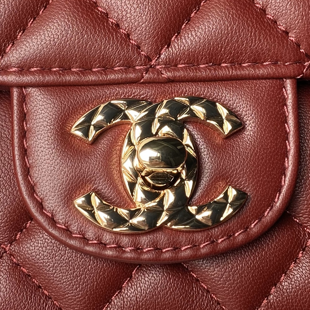 Ch*el 24a mini classic handbag 12 × 20 × 6 cm