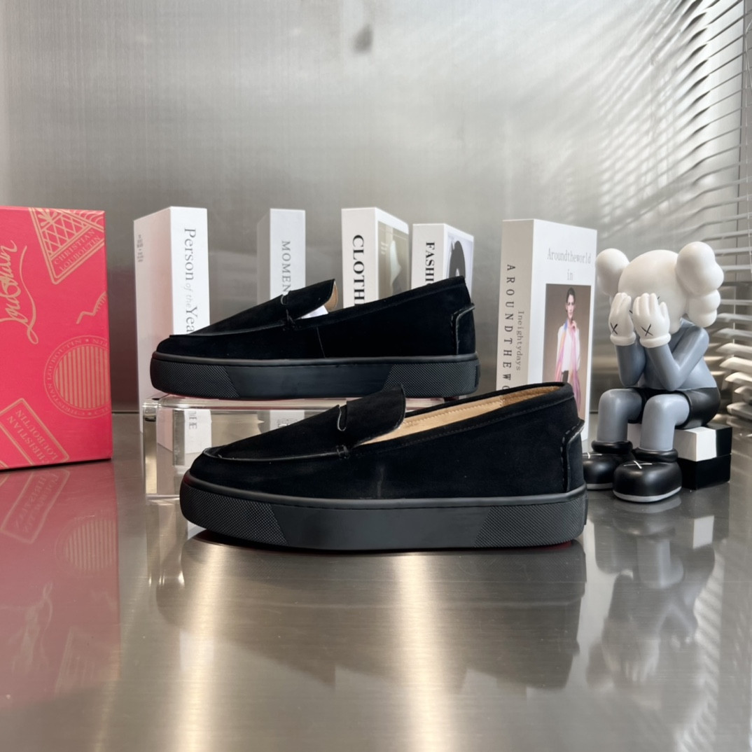 ua Ch**an louboutin thick-soled loafers