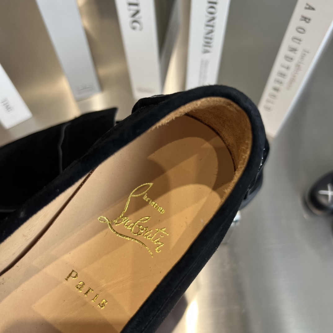 ua Ch**an louboutin thick-soled loafers