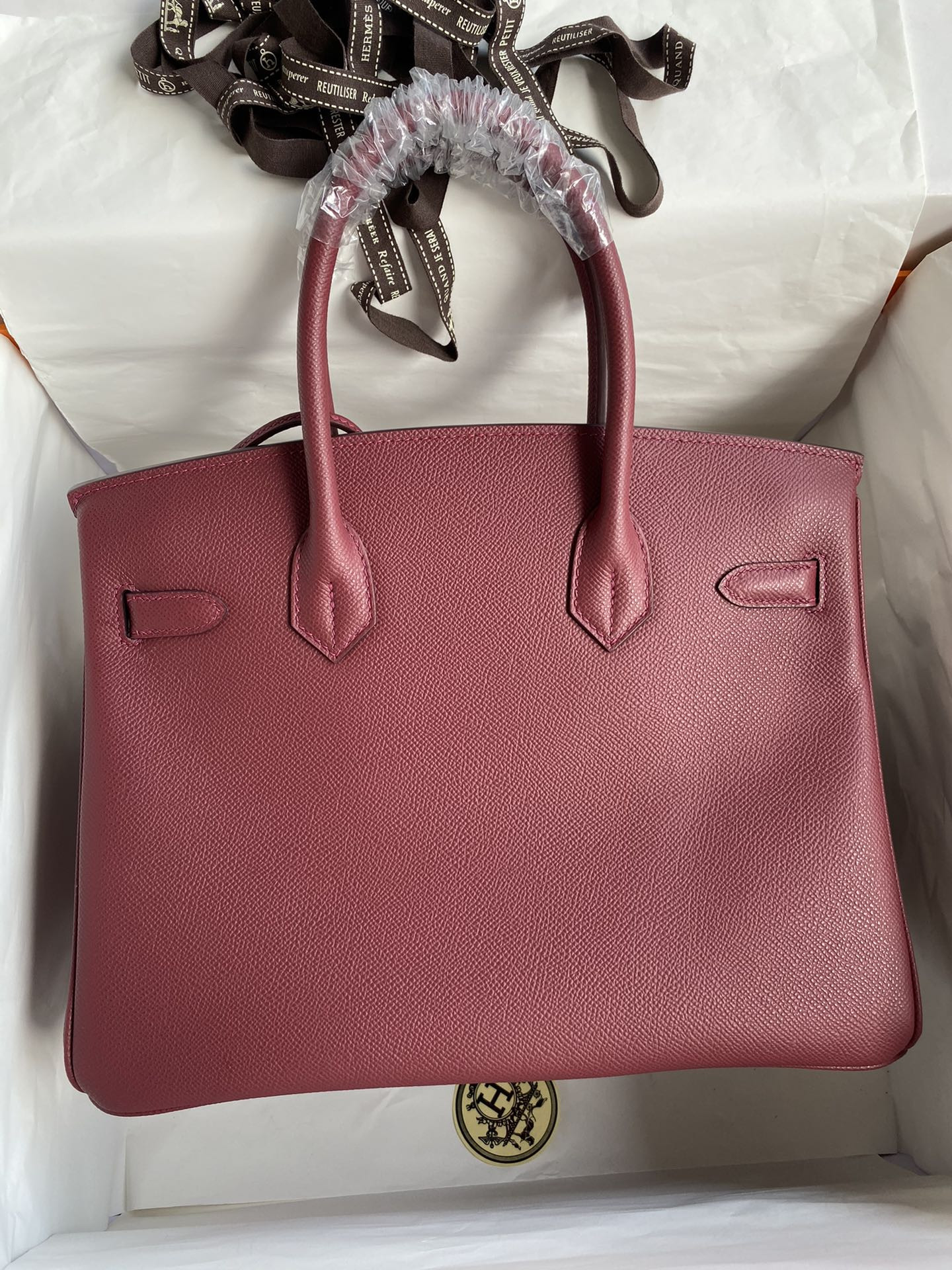 H**mes BIRKIN Silver 25 30 35