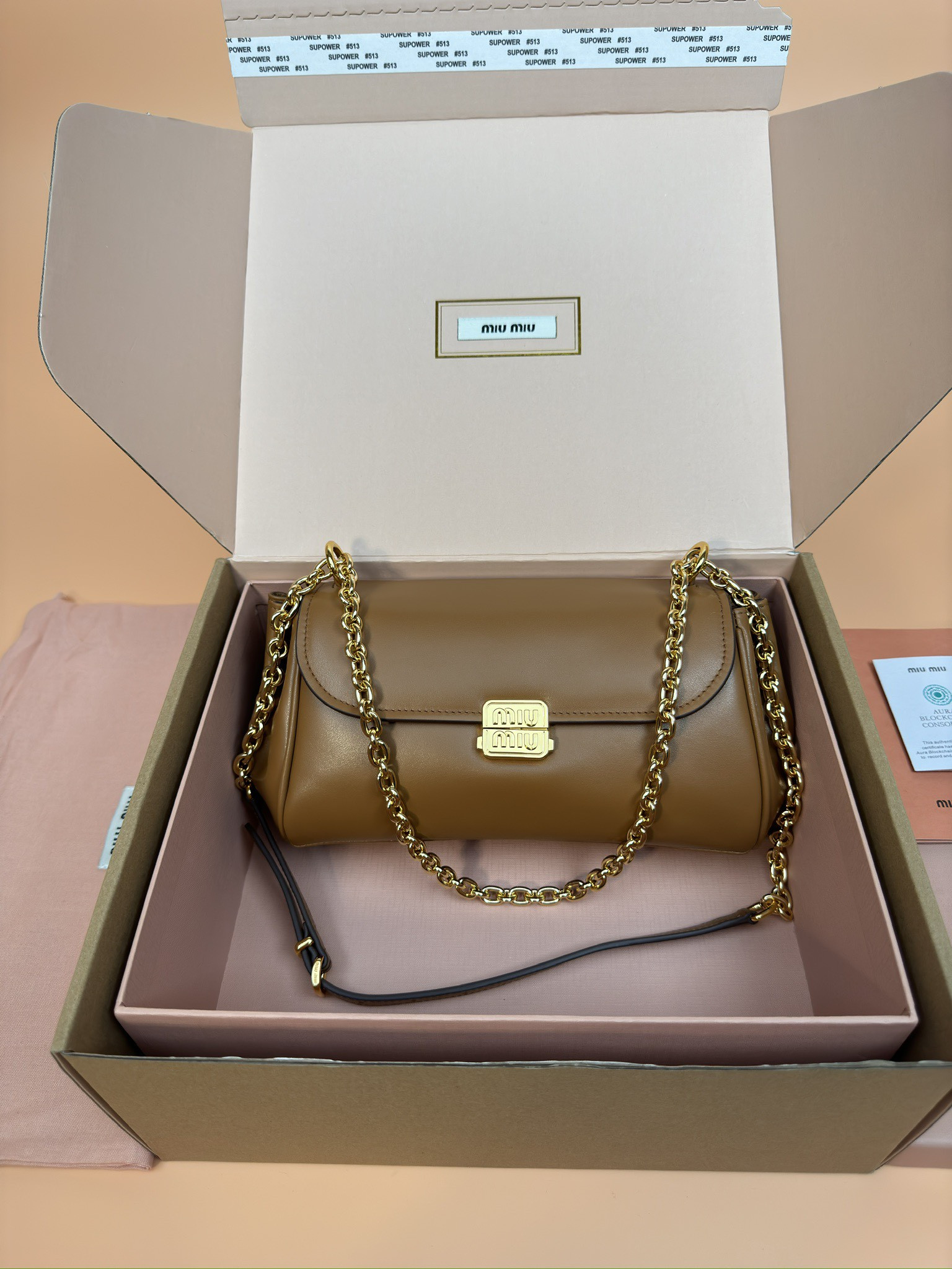 M1v M1v leather shoulder bag  13.5x24x9cm