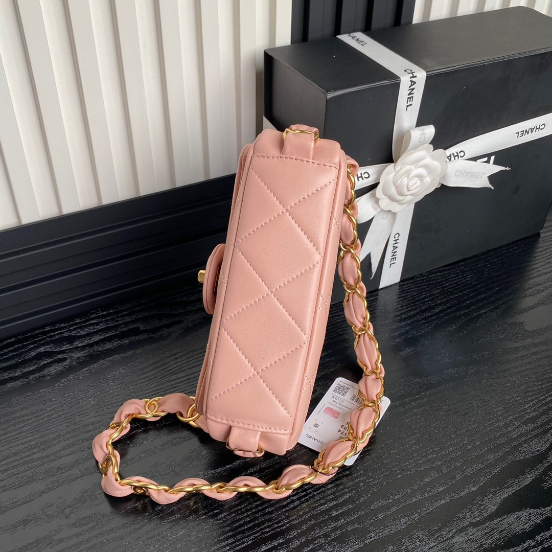 Ch*el fall-winter 2024-25 small flap bag 13x21x7cm