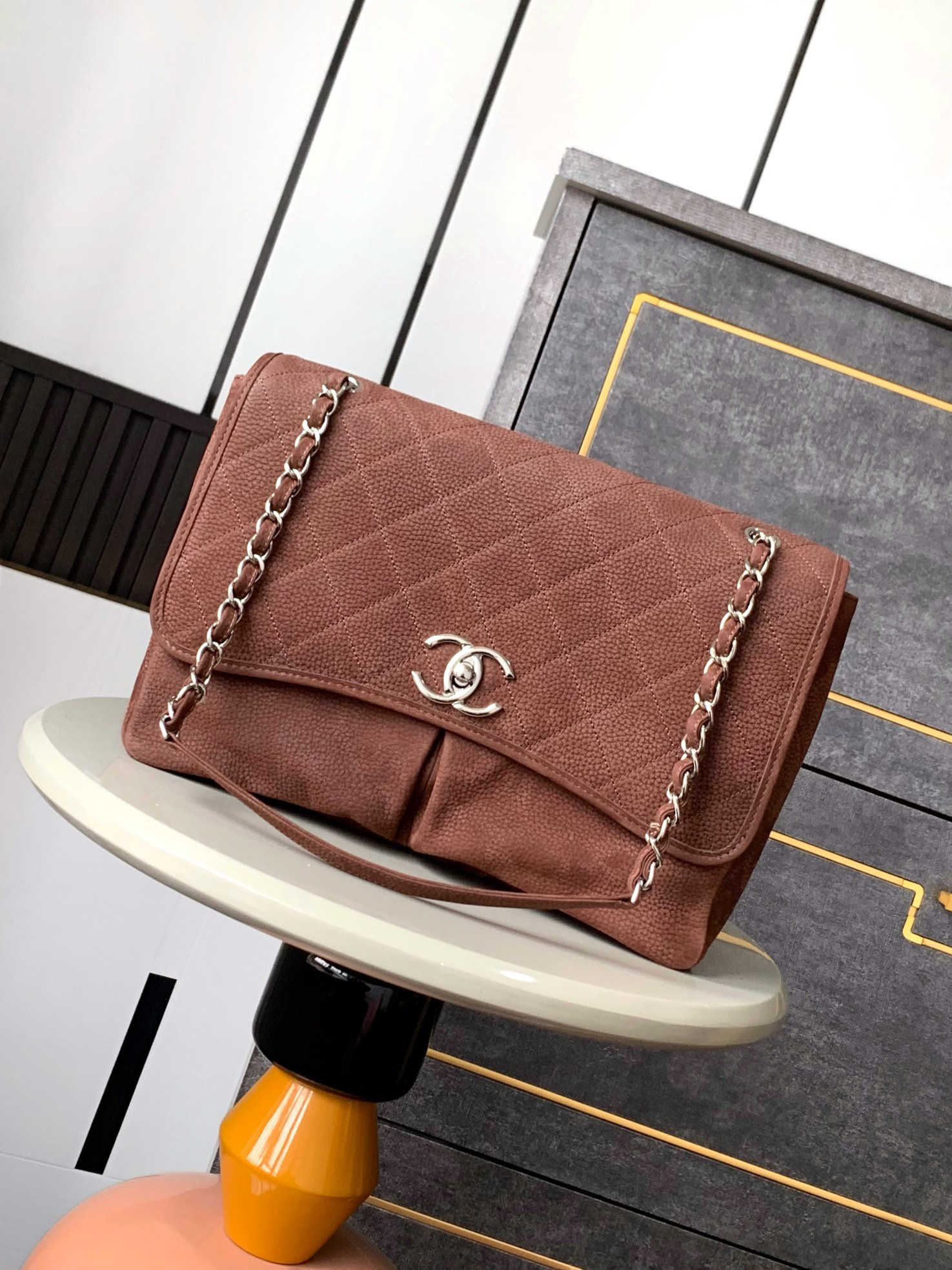 Ch*el shopping bag 34x25x10cm