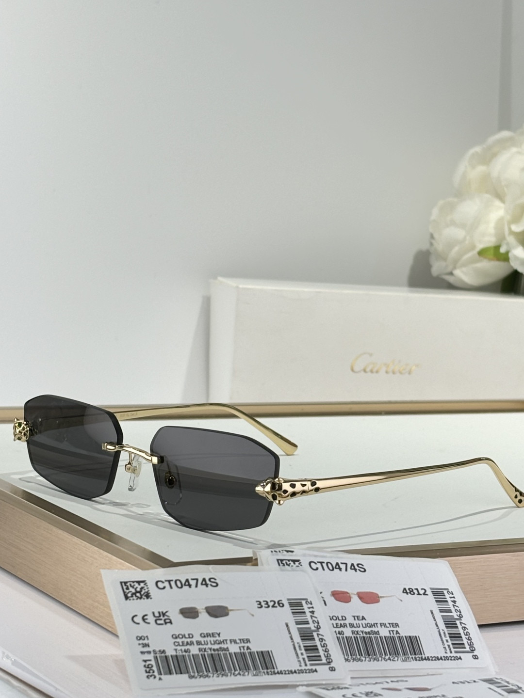 Ca*t*er glasses ct0474s 56-18-145