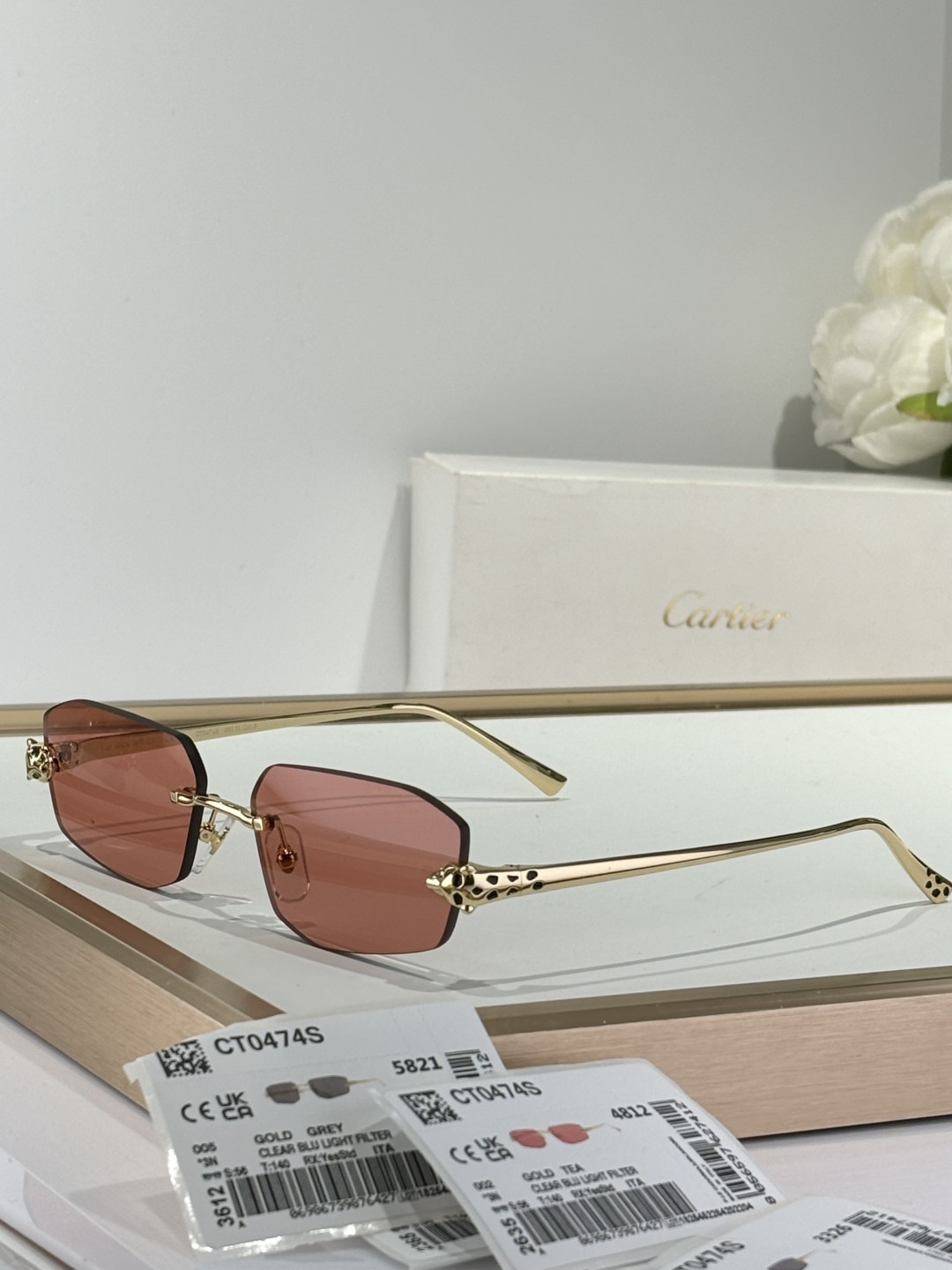 Ca*t*er glasses ct0474s 56-18-145