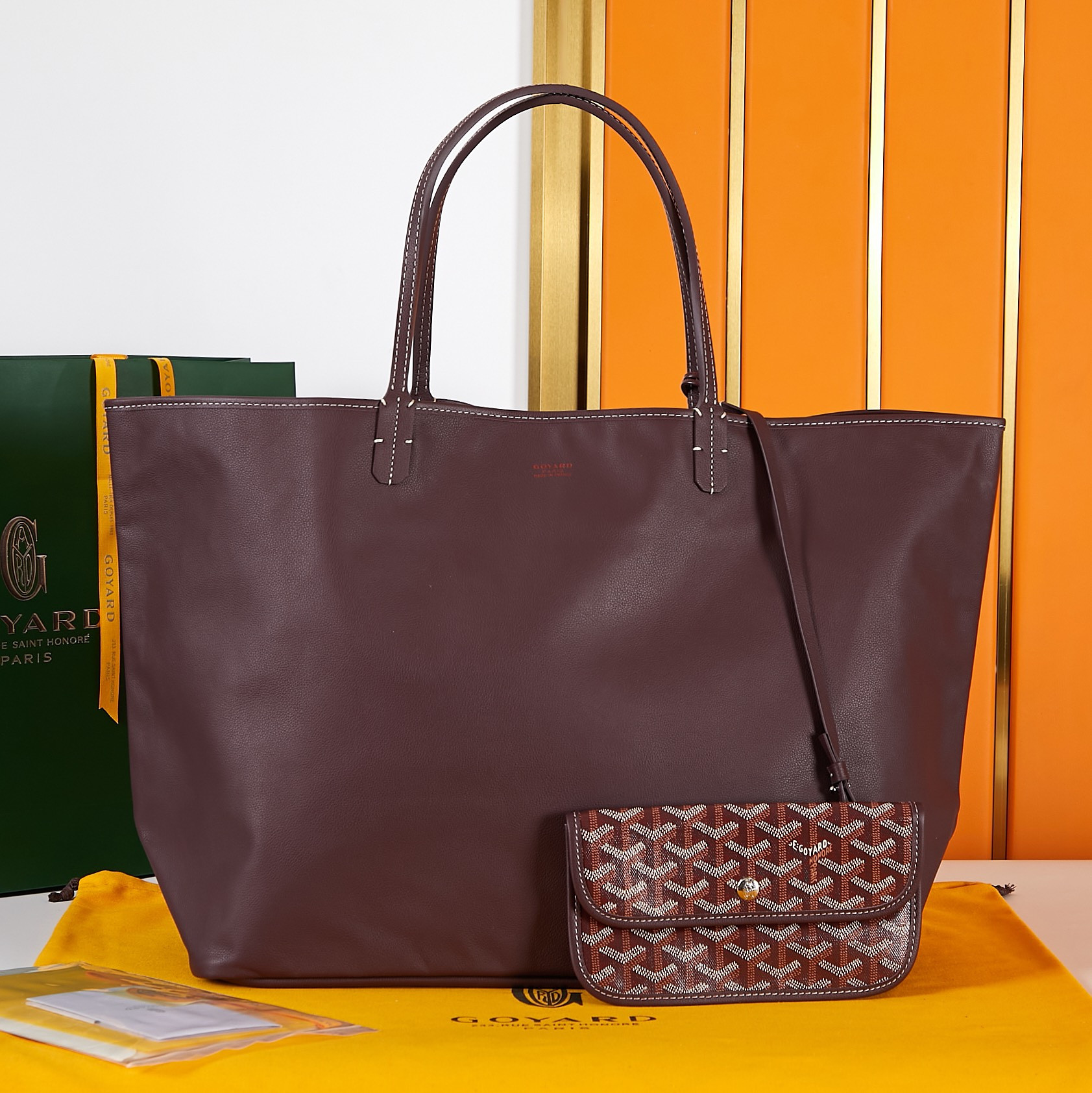 Go*ard ine anjou double-sided shopping bag 40×20×34cm
