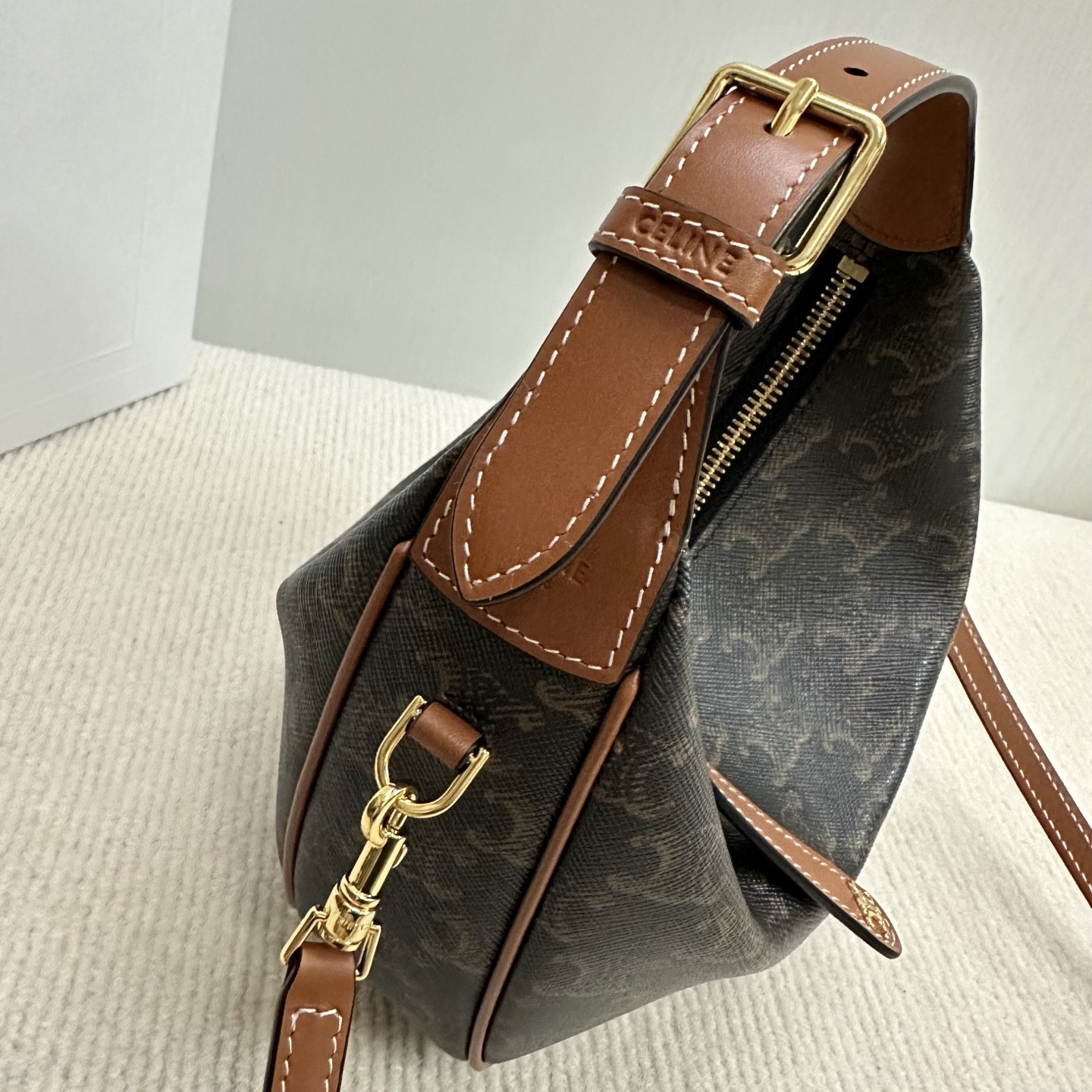 Ce**e teen Ce**e lulu in triomphe canvas and calfskin 21x24x5cm