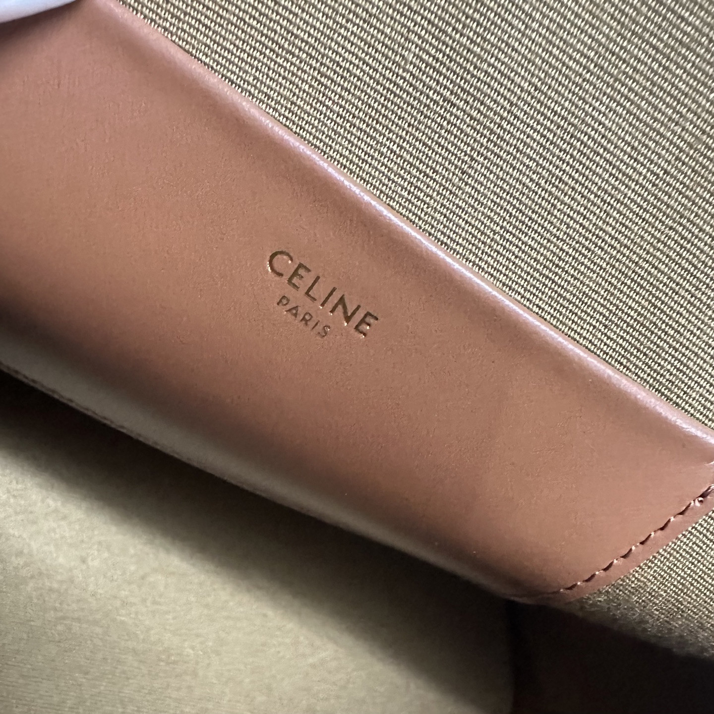 Ce**e teen honorine bag in triomphe canvas and calfskin 22.5x17x10cm