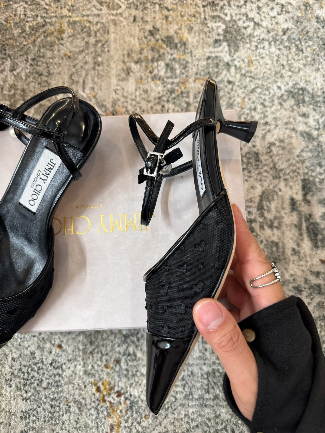 ua Ji*y Ch* aren slingbacks 4.5cm
