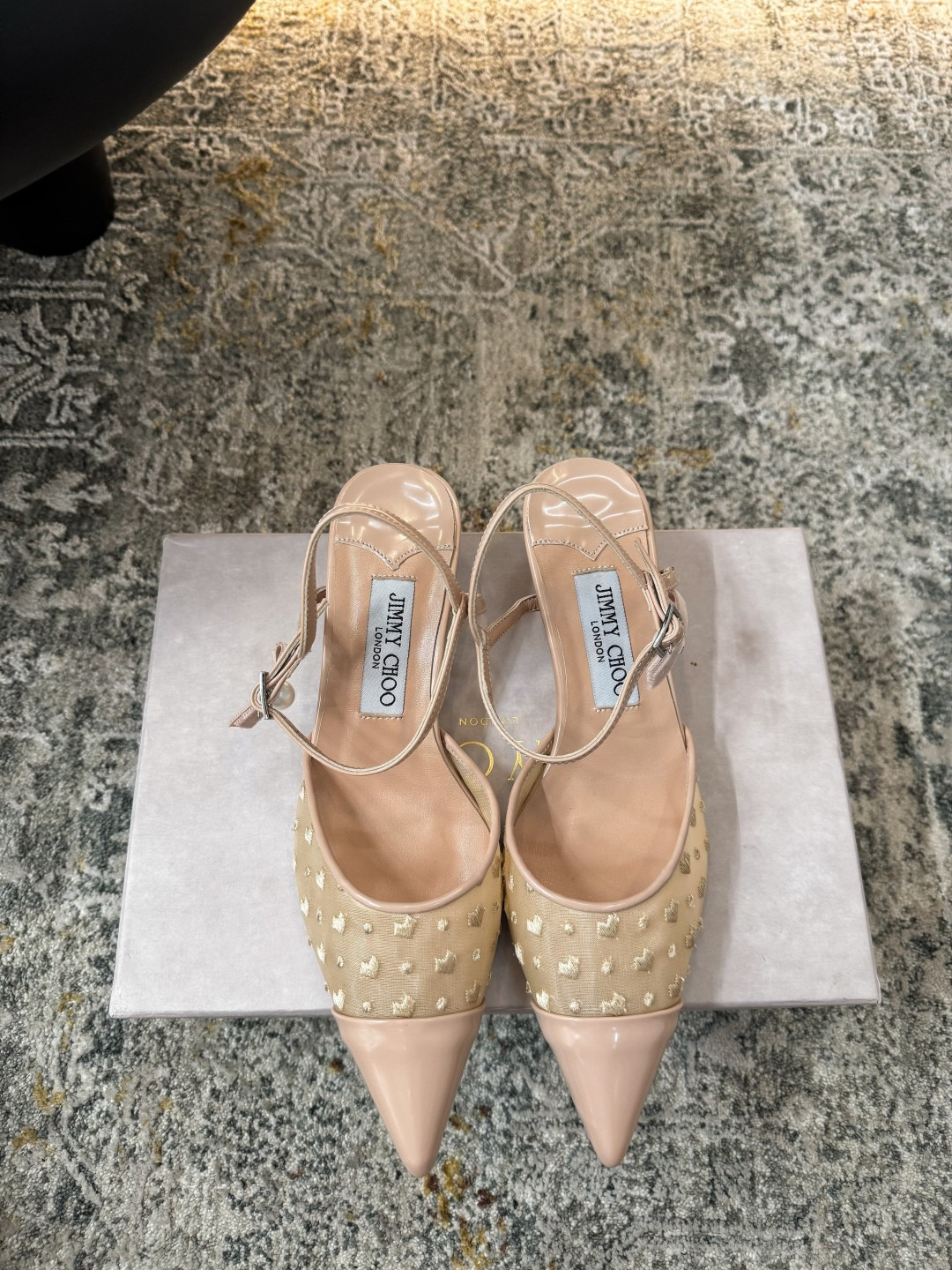 ua Ji*y Ch* aren slingbacks 4.5cm