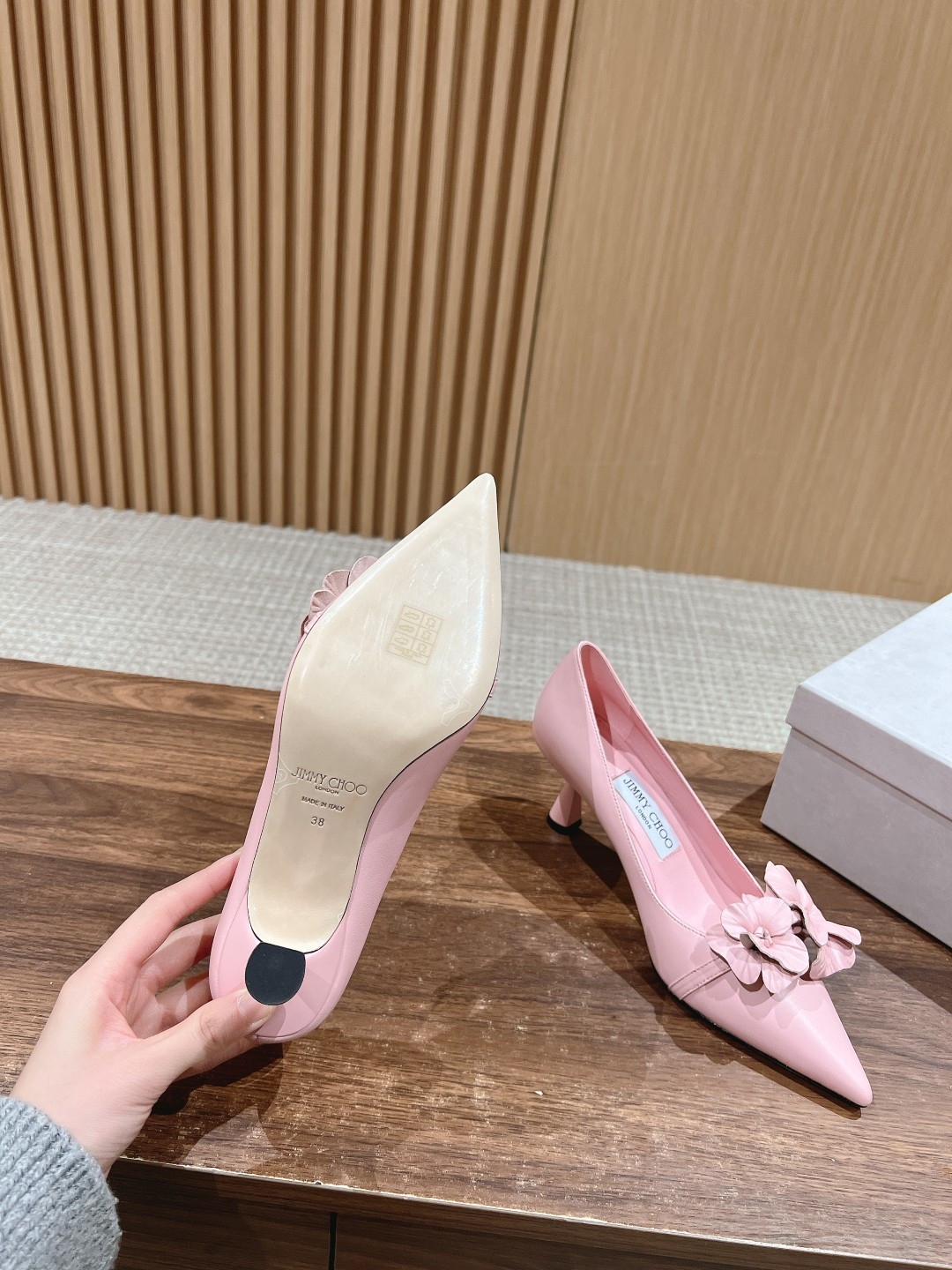 ua Ji*y Ch* rosalia flowers pumps 6.5cm