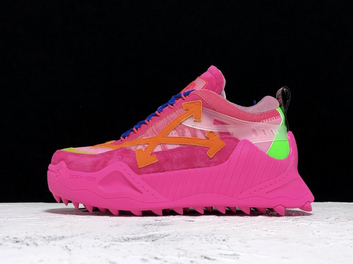 OFF-WHITE C/O ODSY-1000 SNEAKER ROSE RED