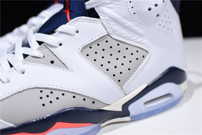 Air Jordan 6 Retro Tinker White/Infrared 23-Neutral Grey-Sail 384664-104