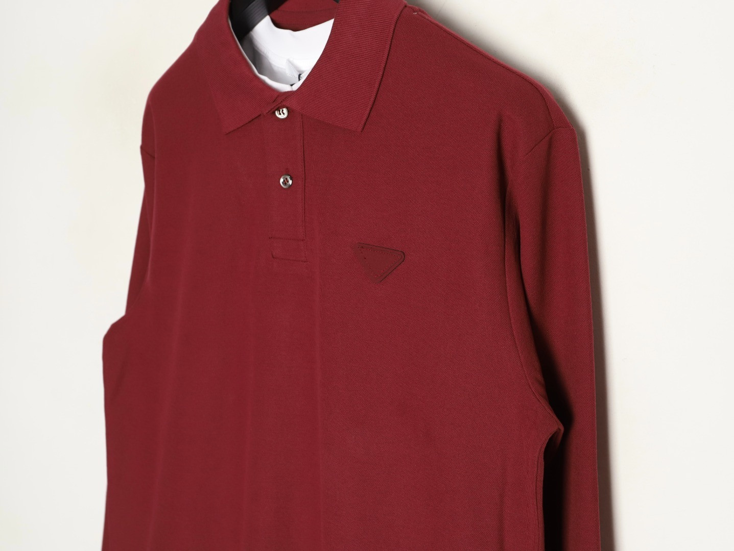Pra*a Long-sleeved Polo Shirt