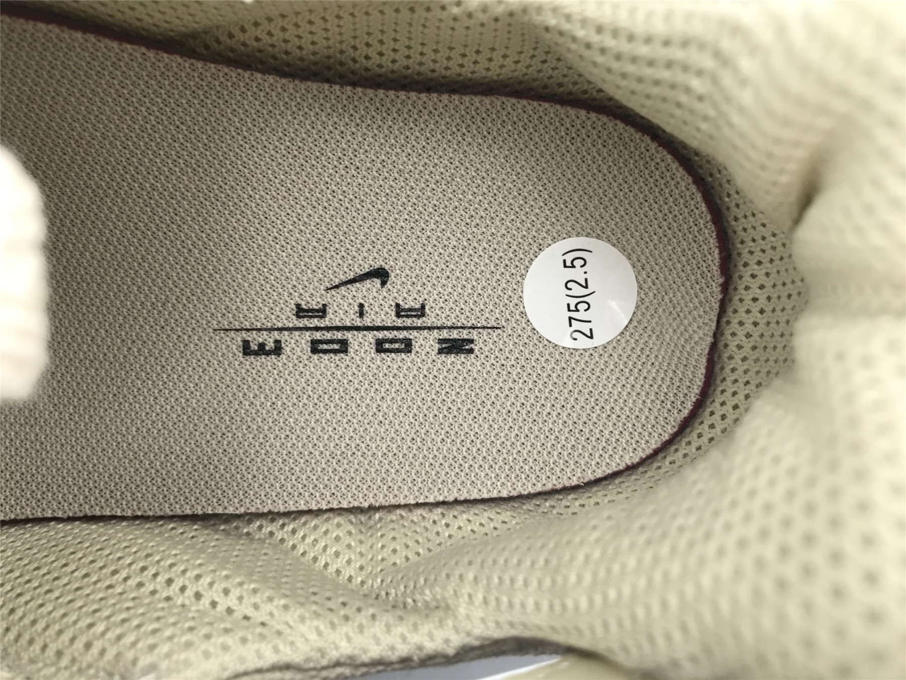UA NIKE STUSSY X AIR ZOOM SPIRIDON CAGED "FOSSIL"