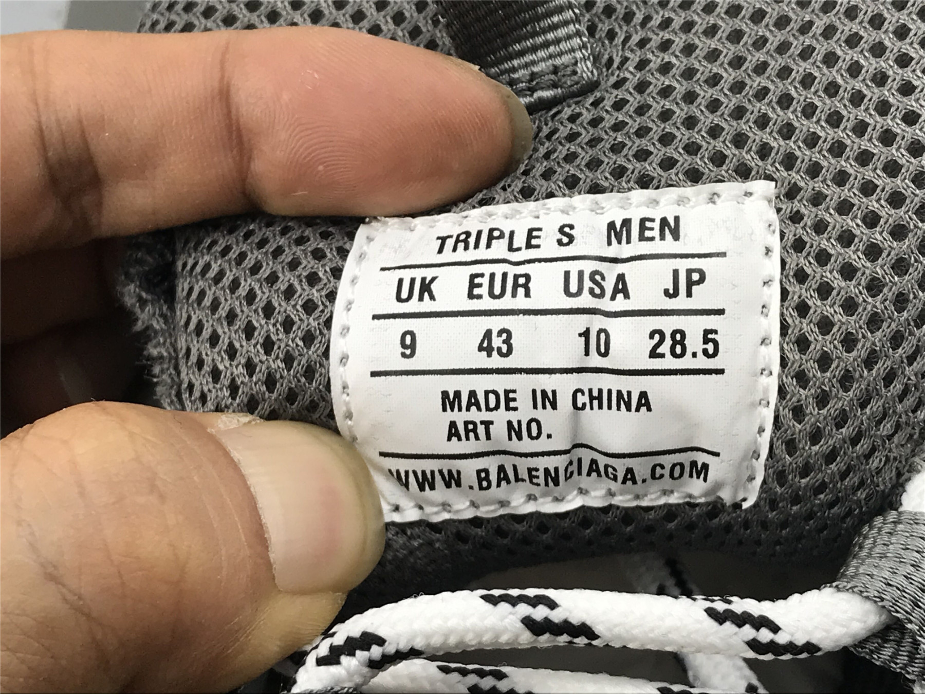 UA TRIPLE S SNEAKER BLACK GREY SILVER