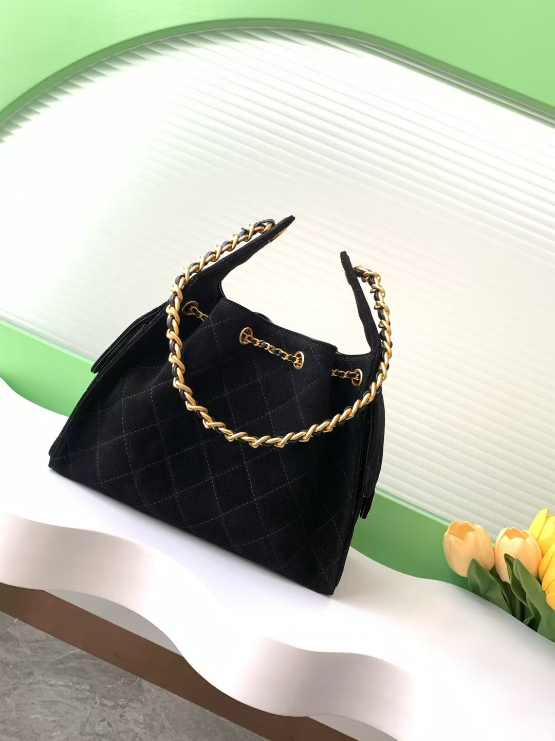 Ch**el 25C Bucket Bag 26x30x14cm